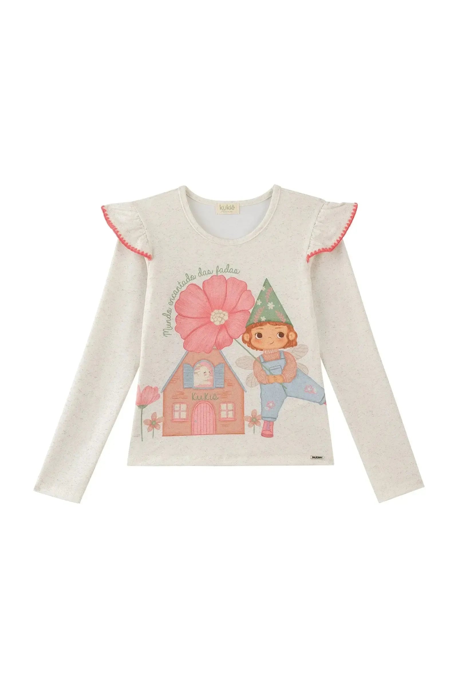 Blusa em Malha Power 89886 Kukiê Infantil Menina