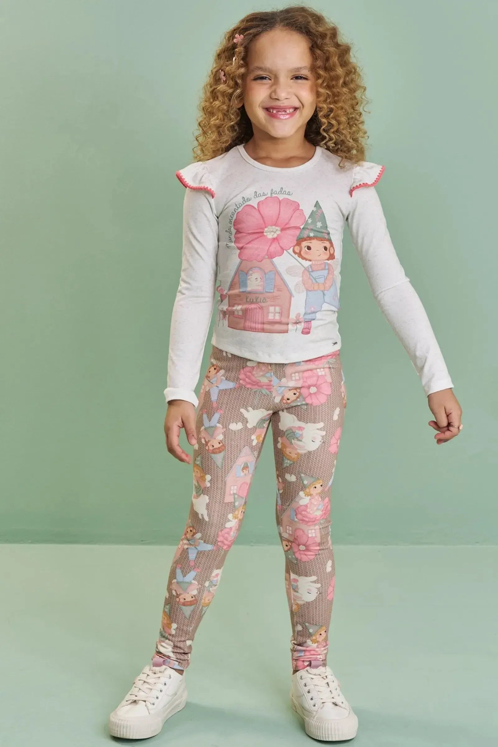 Blusa em Malha Power 89886 Kukiê Infantil Menina