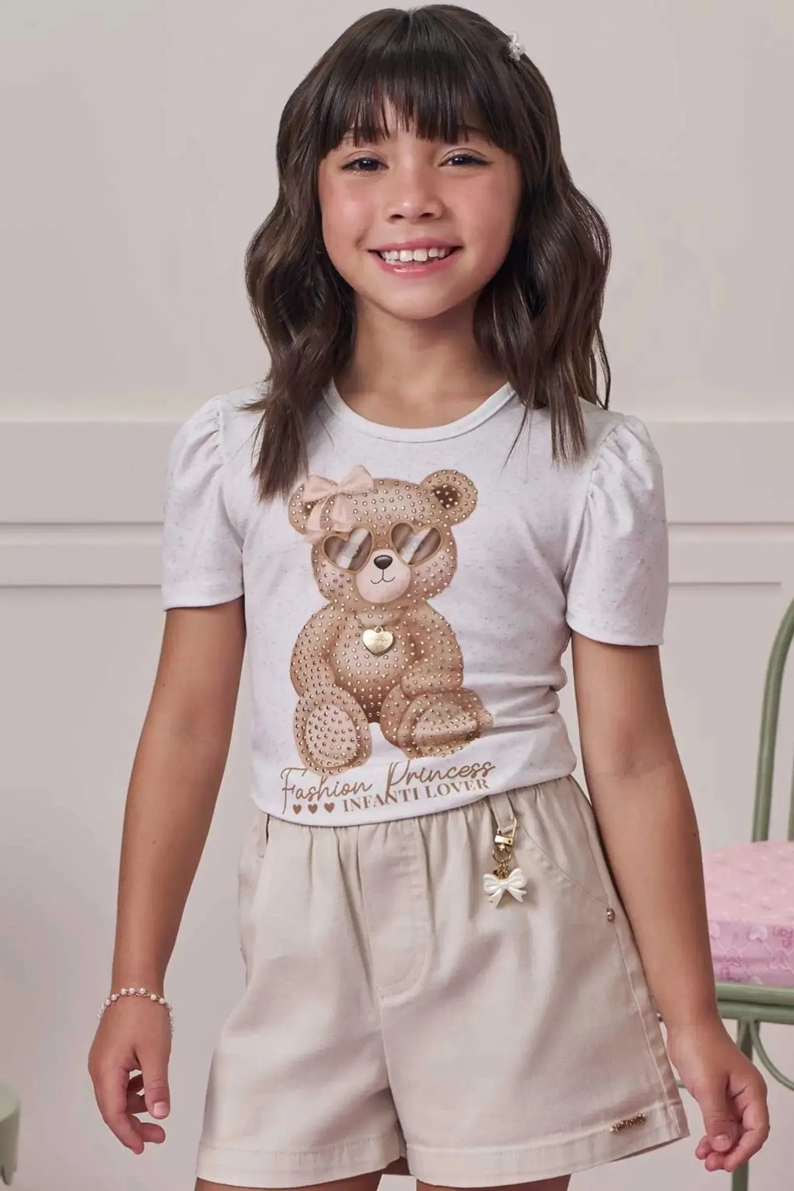 Blusa em Malha Power 98548 Infanti Infantil Menina
