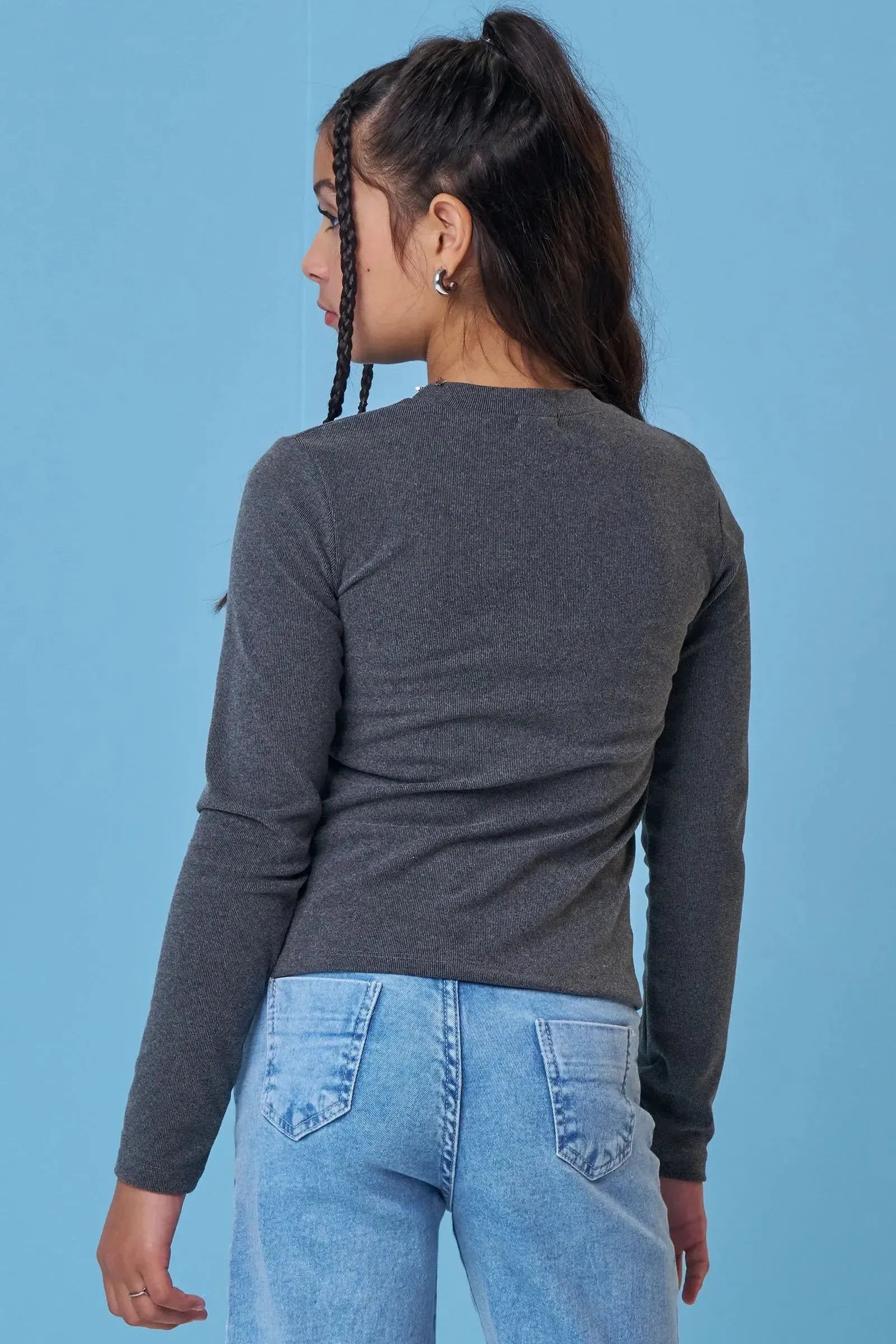 Blusa em Malha Tricô Luxo 90156 Vic&Vicky Teen Menina