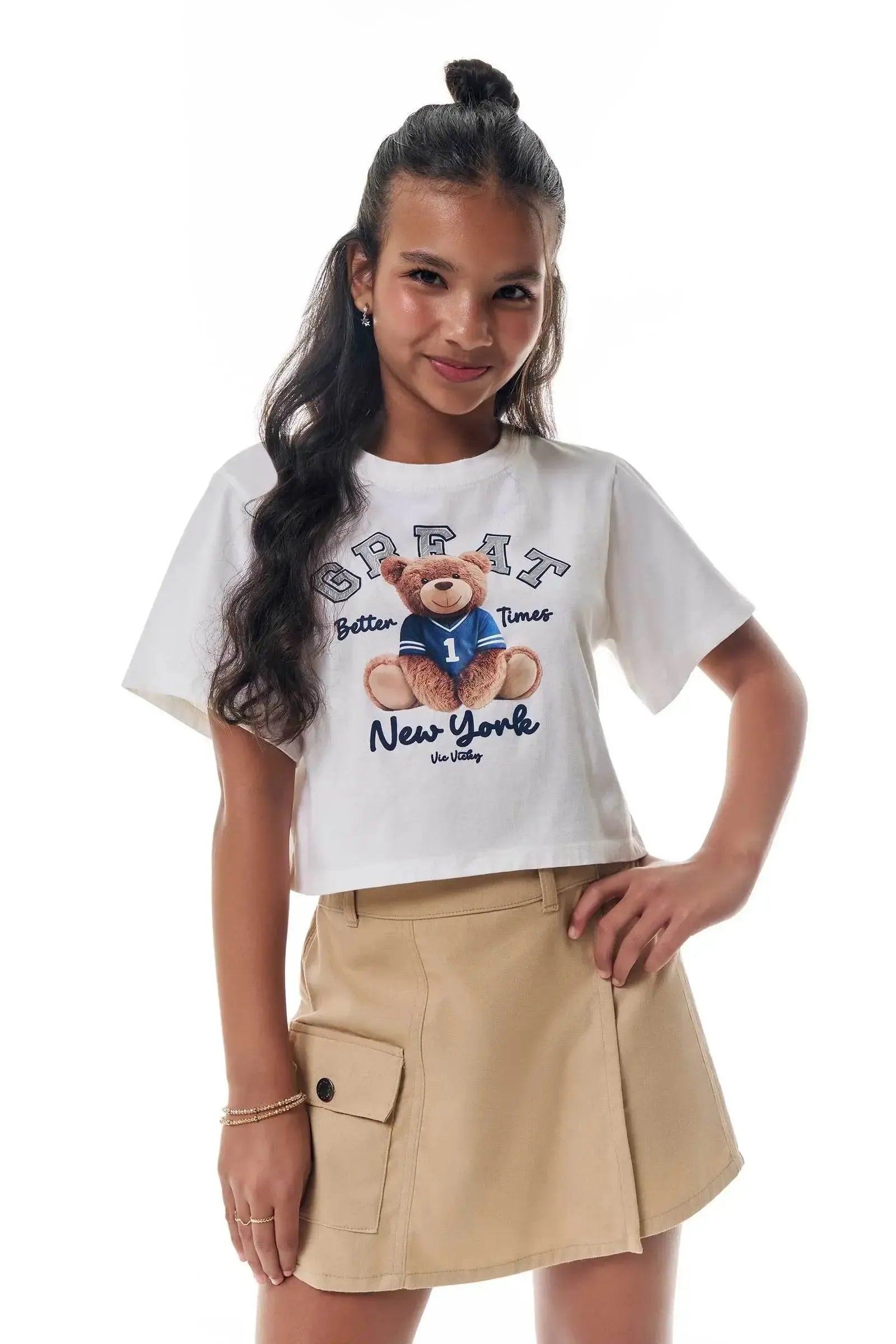 Blusa em Meia Malha 95184 Vic&Vicky Teen Menina