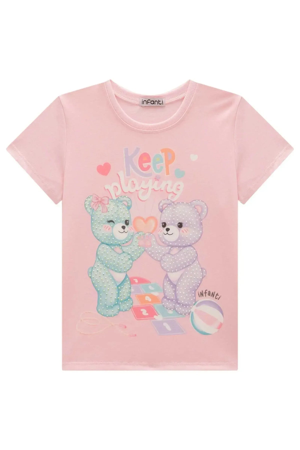 Blusa em Meia Malha 99303 Infanti Infantil Menina