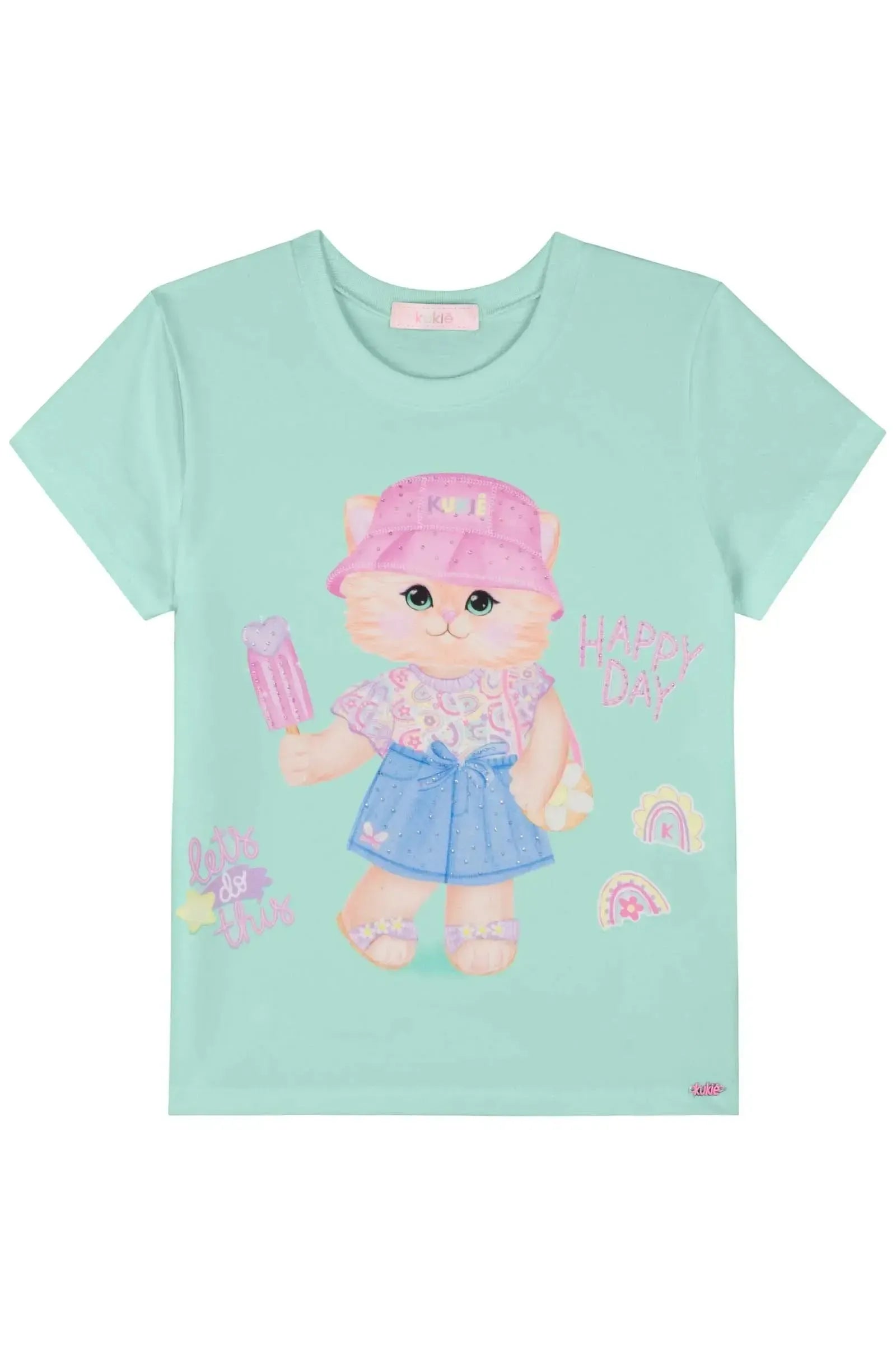 Blusa em Meia Malha 83064 Kukiê Infantil Menina