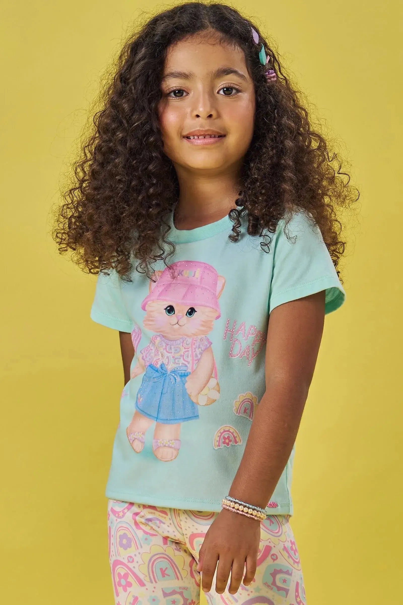 Blusa em Meia Malha 83064 Kukiê Infantil Menina
