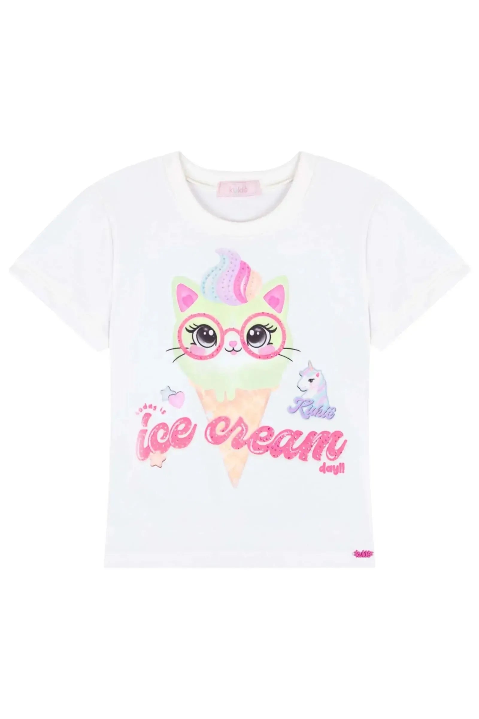 Blusa em Meia Malha 83227 Kukiê Infantil Menina