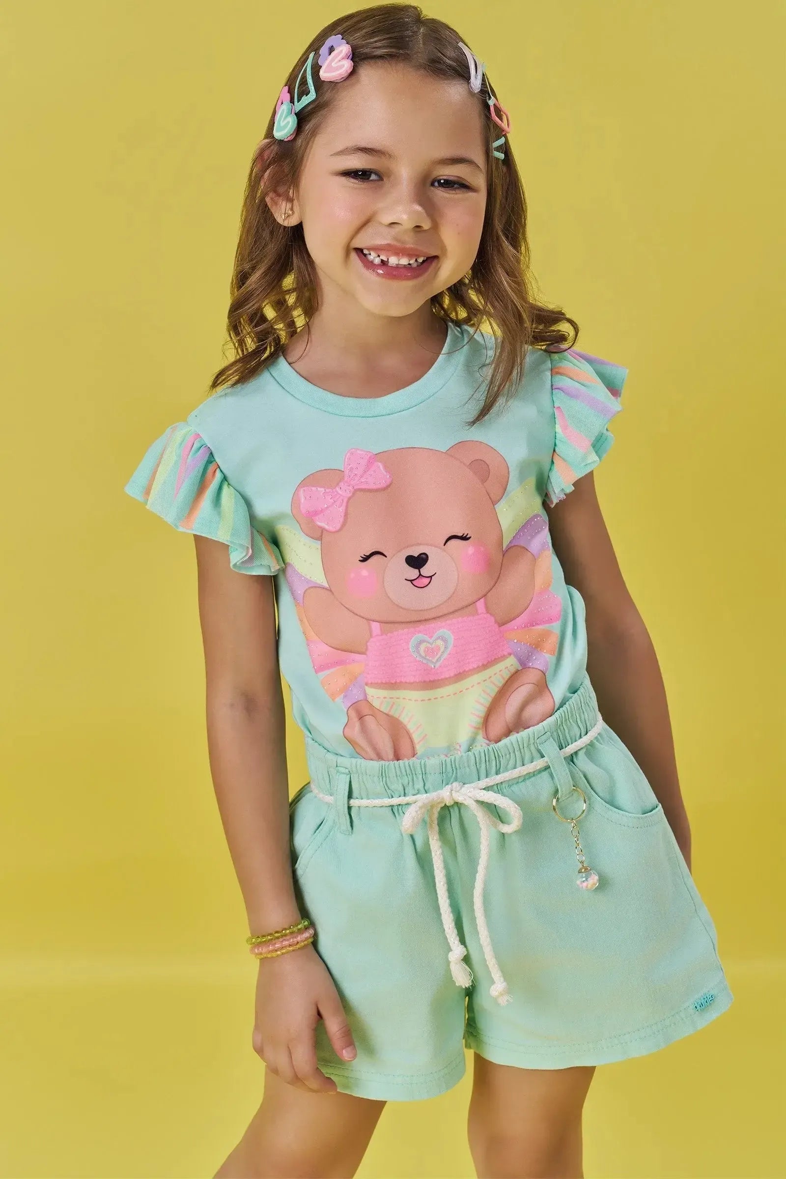 Blusa em Meia Malha 85279 Kukiê Infantil Menina