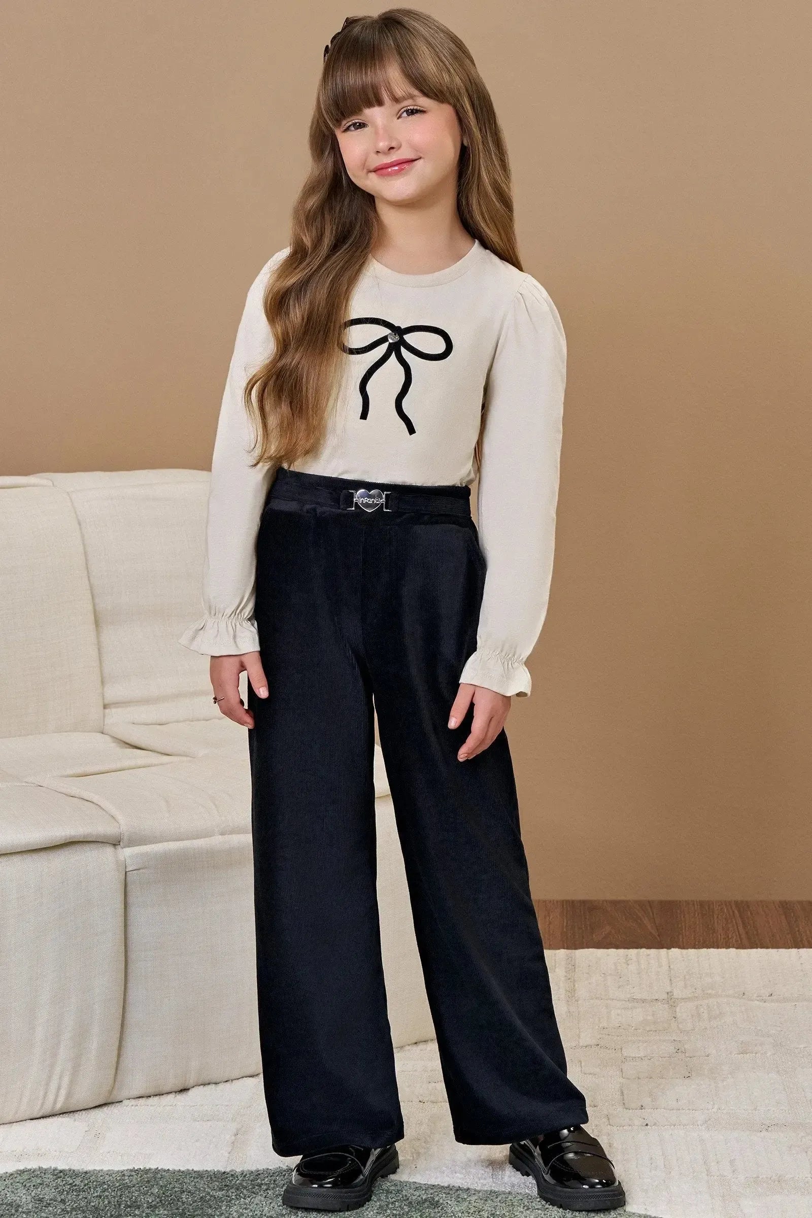 Blusa em Meia Malha 89802 Infanti Infantil Menina