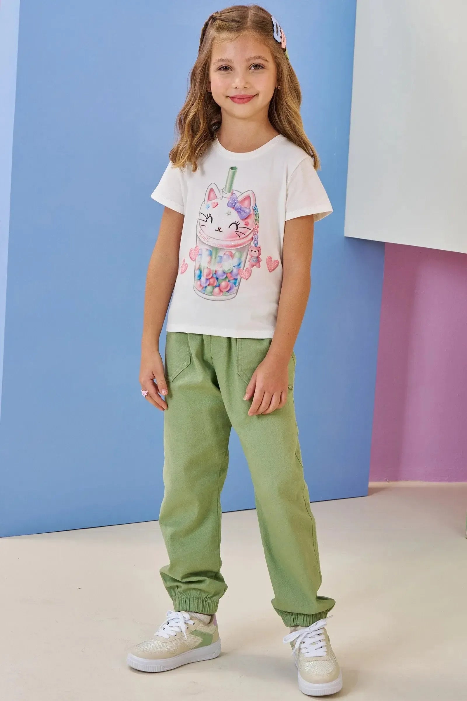 Blusa em Meia Malha 92636 Infanti Infantil Menina