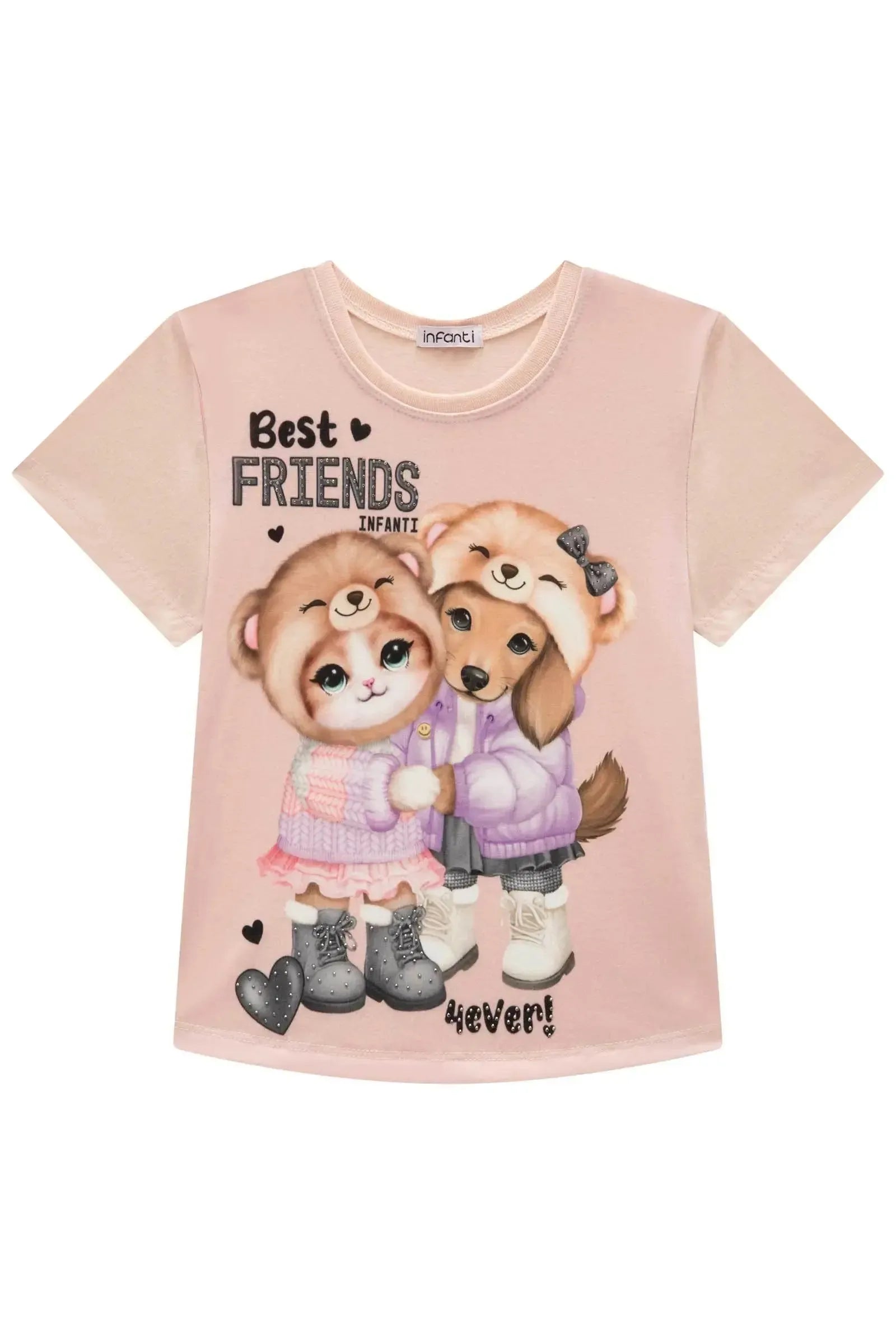 Blusa em Meia Malha 92641 Infanti Infantil Menina