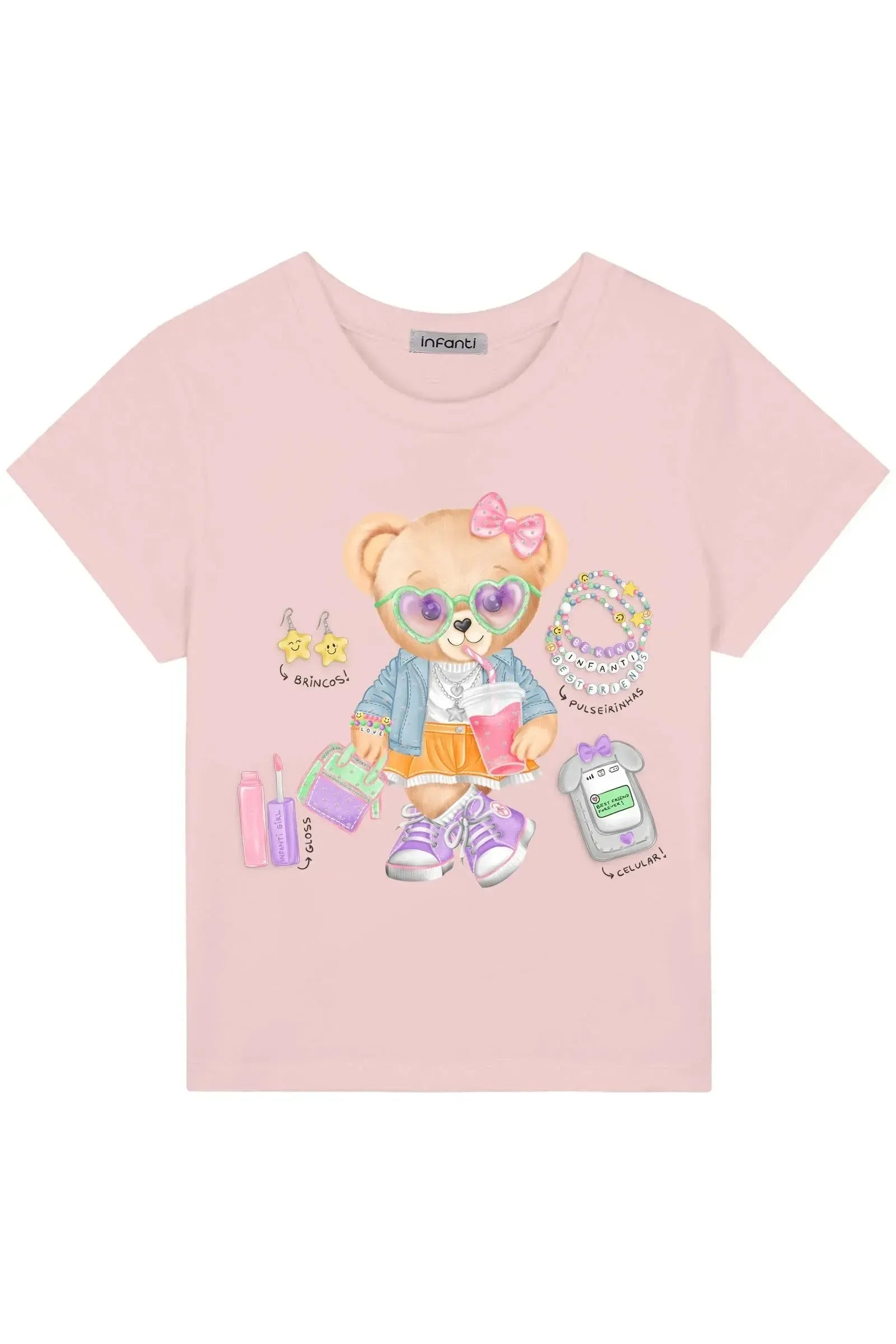 Blusa em Meia Malha 93434 Infanti Infantil Menina