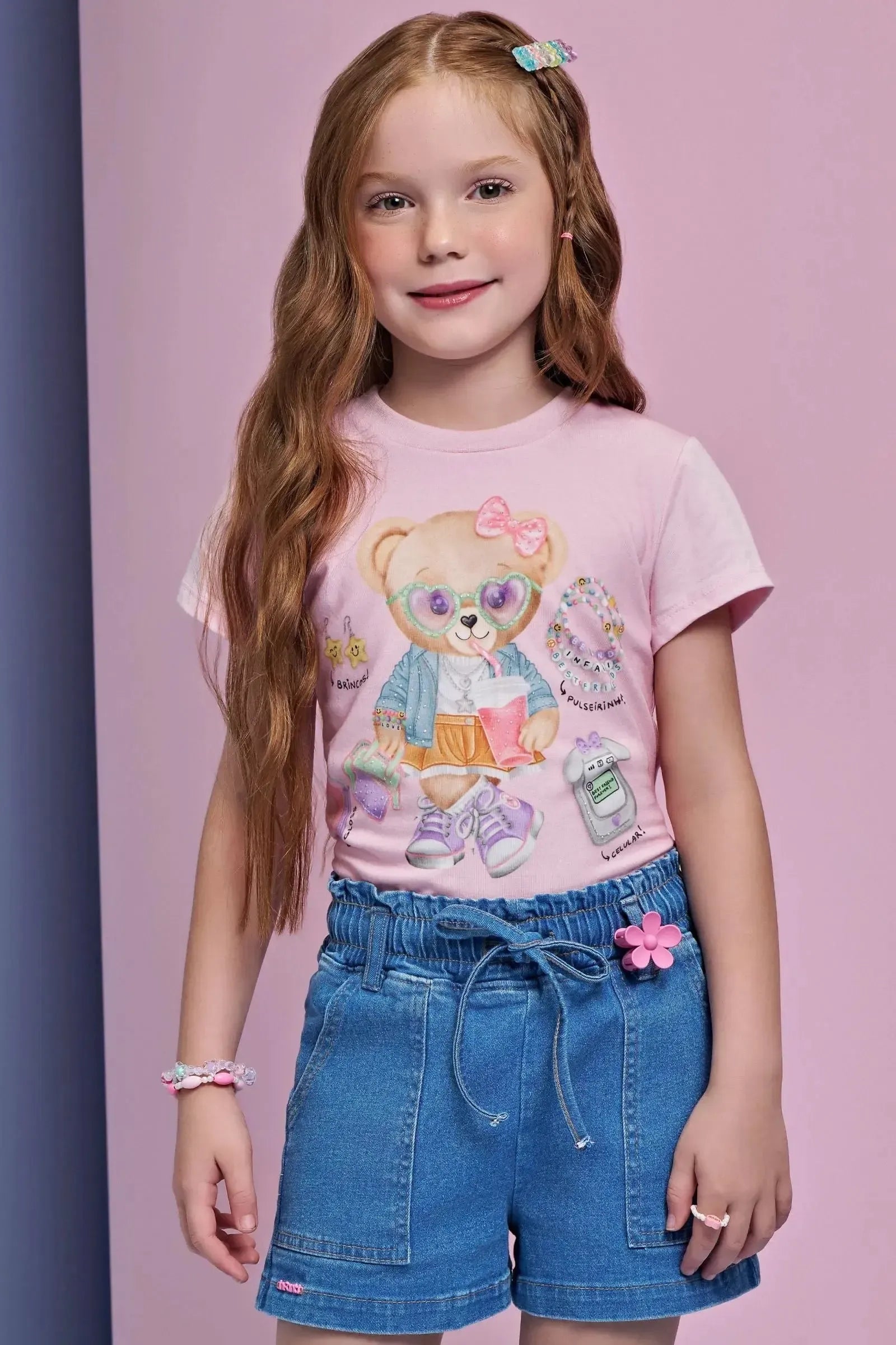 Blusa em Meia Malha 93434 Infanti Infantil Menina