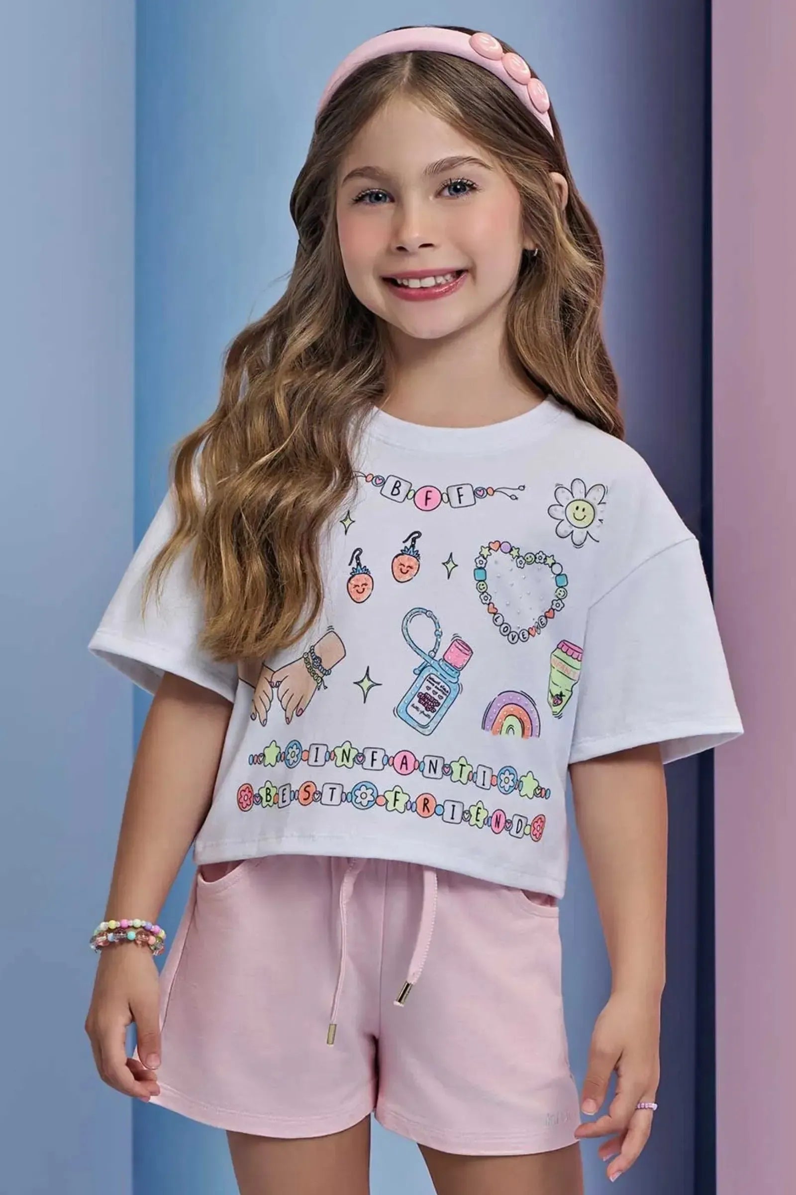 Blusa em Meia Malha 93436 Infanti Infantil Menina