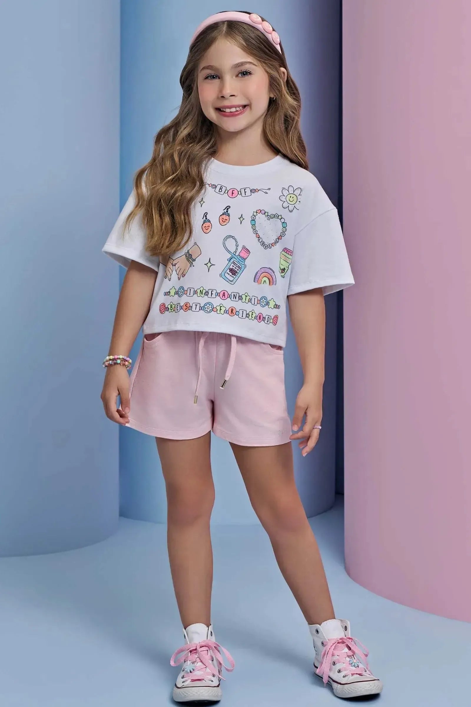 Blusa em Meia Malha 93436 Infanti Infantil Menina