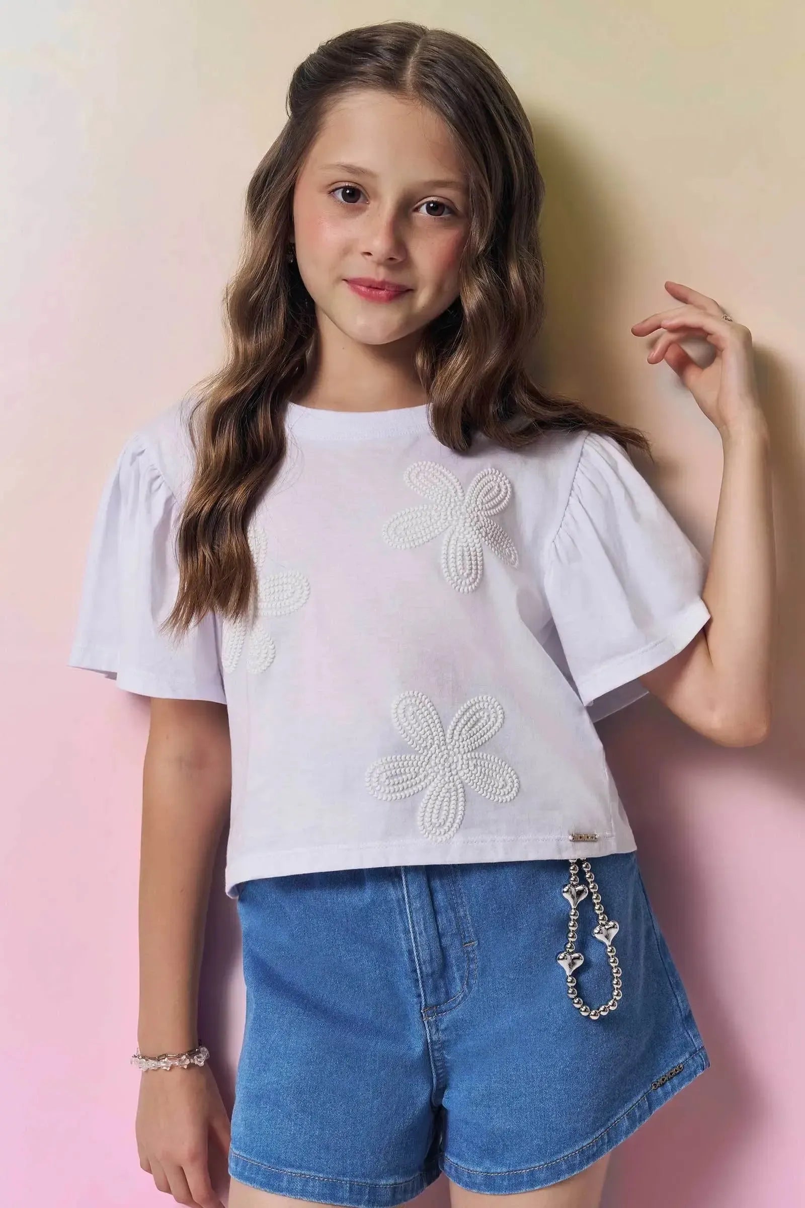 Blusa em Meia Malha 94581 Vic&Vicky Teen Menina
