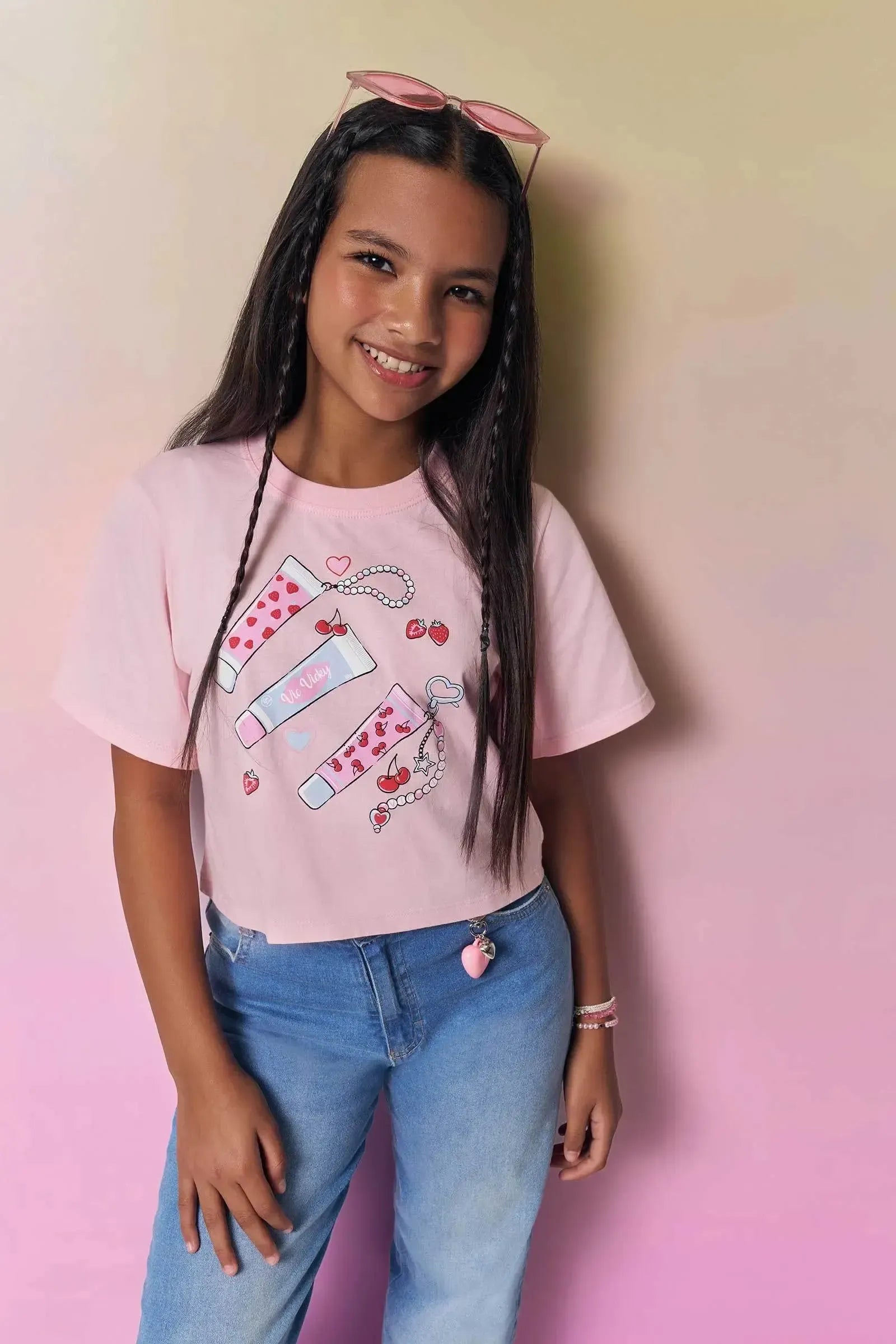 Blusa em Meia Malha 94585 Vic&Vicky Teen Menina