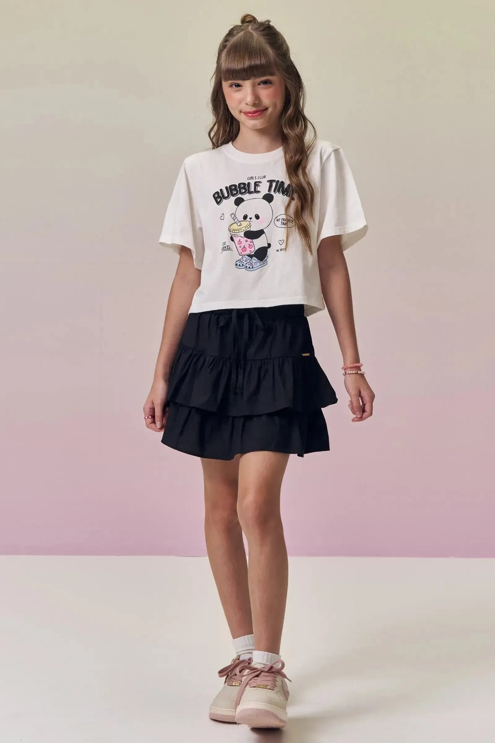Blusa em Meia Malha 94589 Vic&Vicky Teen Menina