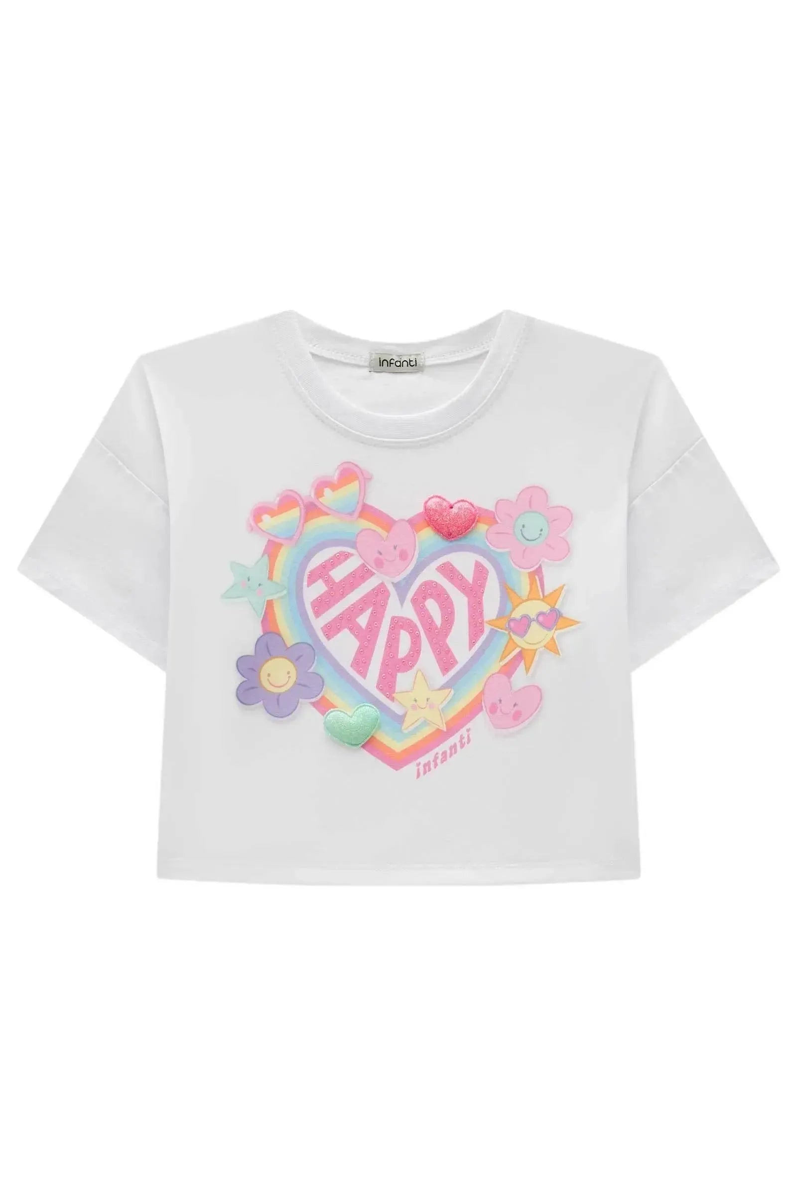 Blusa em Meia Malha 94596 Infanti Infantil Menina