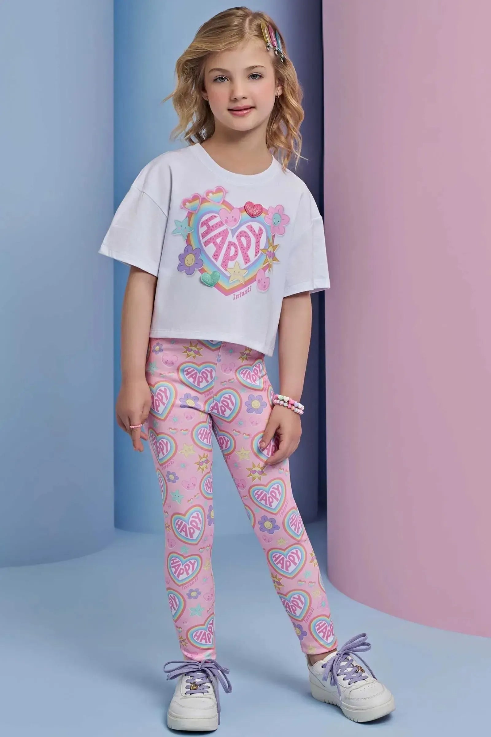 Blusa em Meia Malha 94596 Infanti Infantil Menina