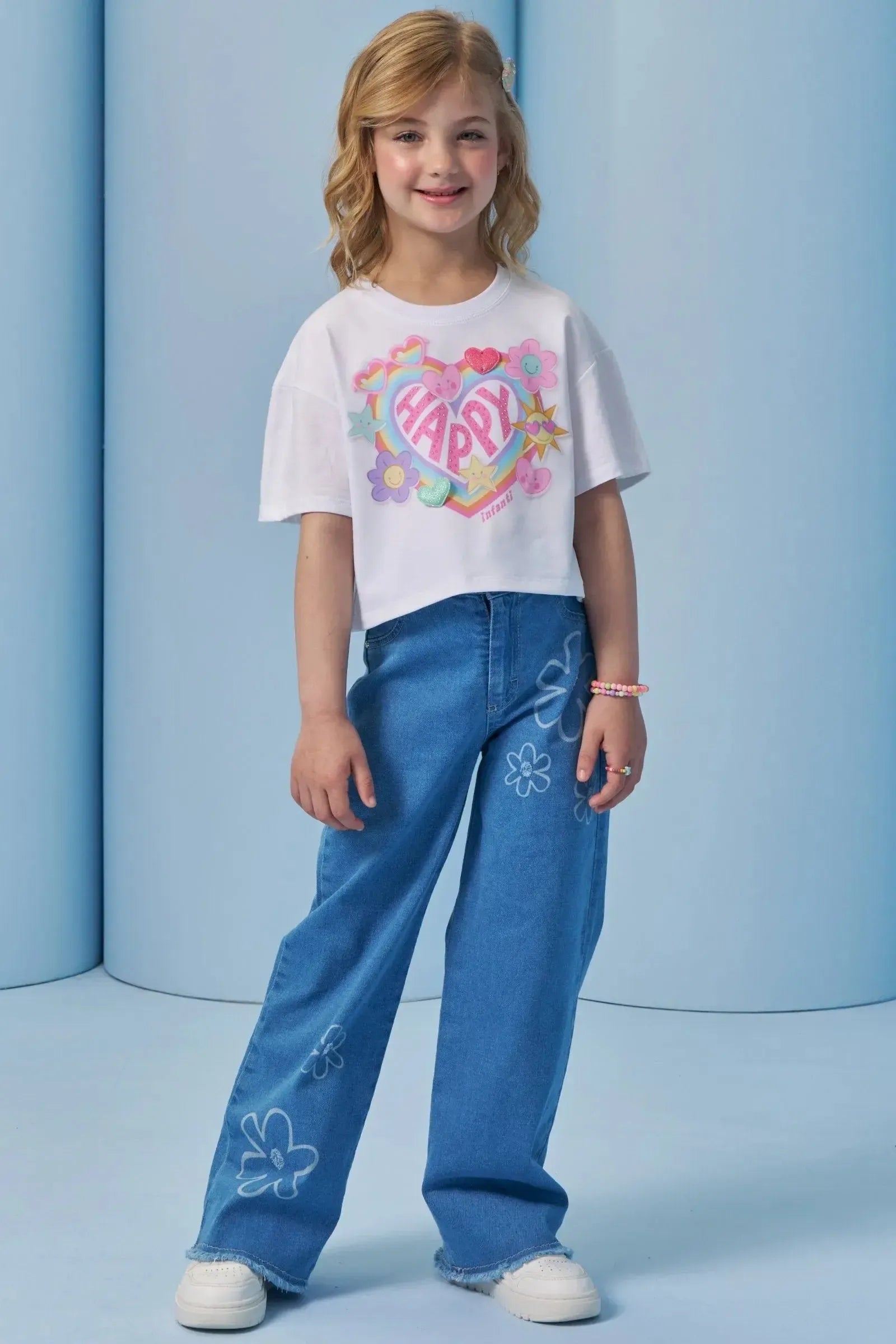 Blusa em Meia Malha 94596 Infanti Infantil Menina