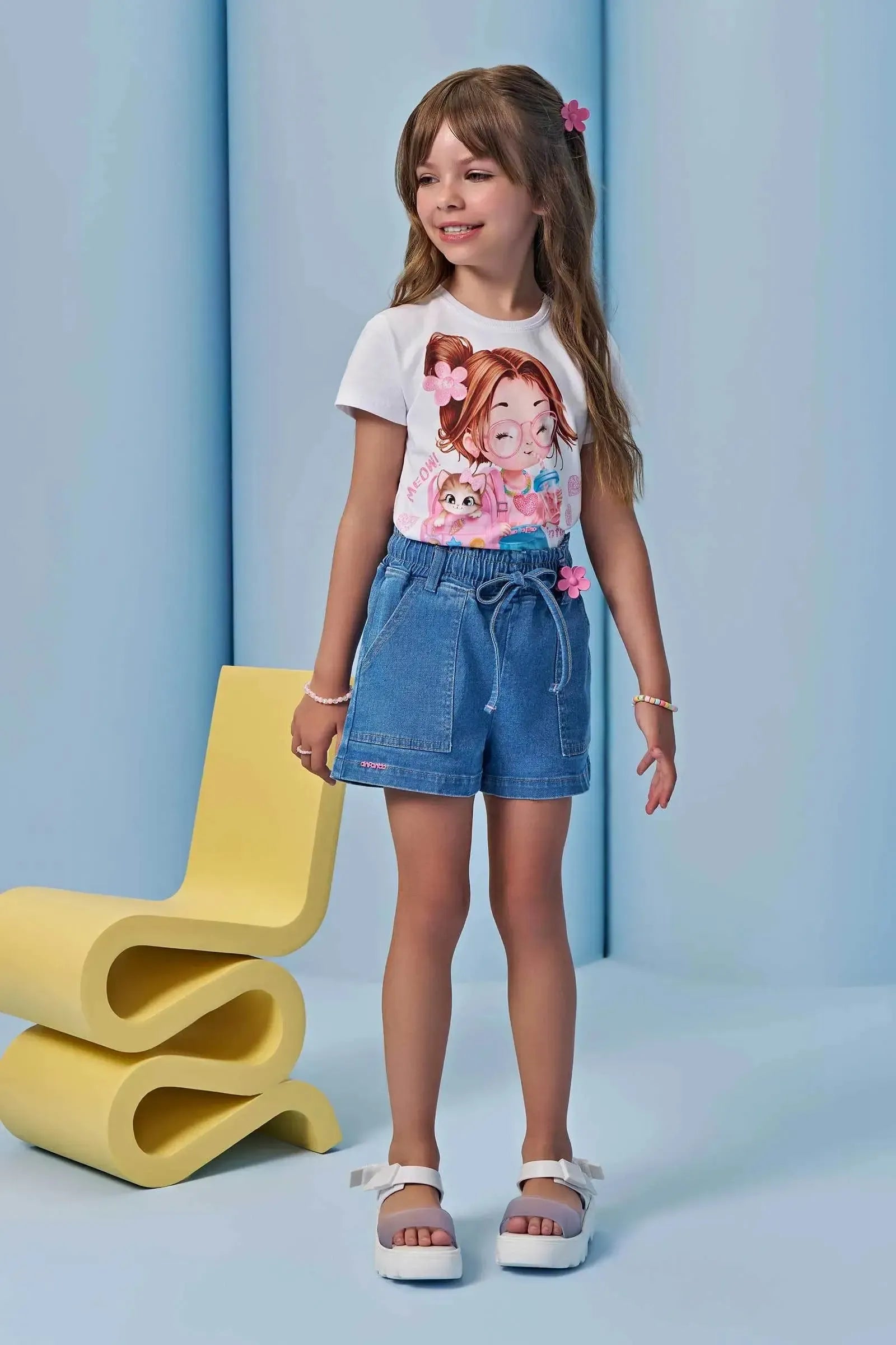 Blusa em Meia Malha 94598 Infanti Infantil Menina