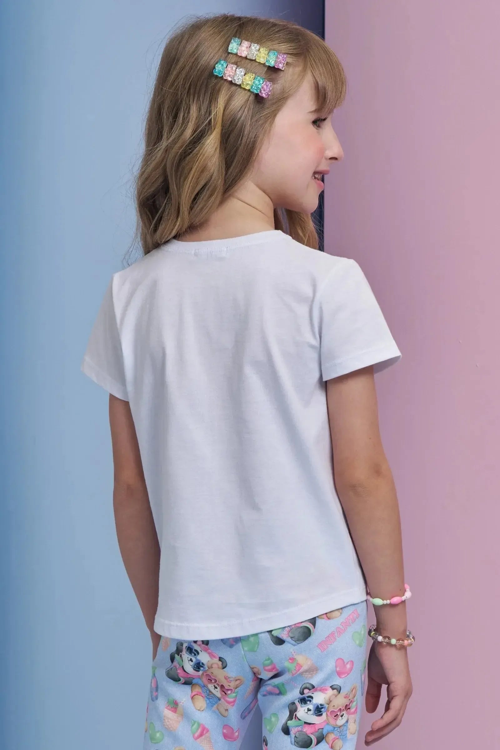 Blusa em Meia Malha 94920 Infanti Infantil Menina