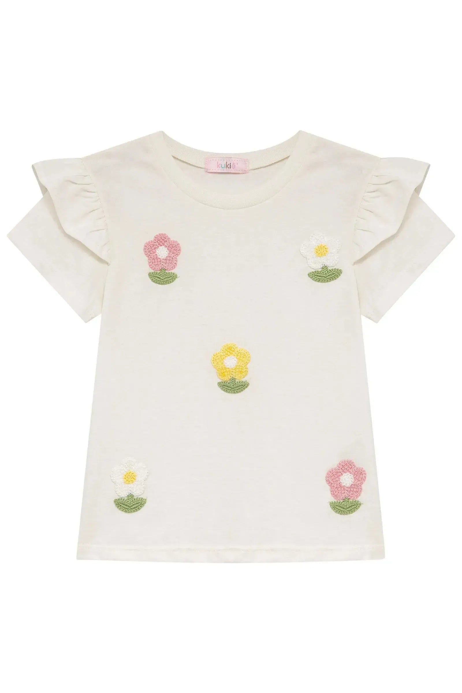 Blusa em Meia Malha 95066 Kukiê Infantil Menina