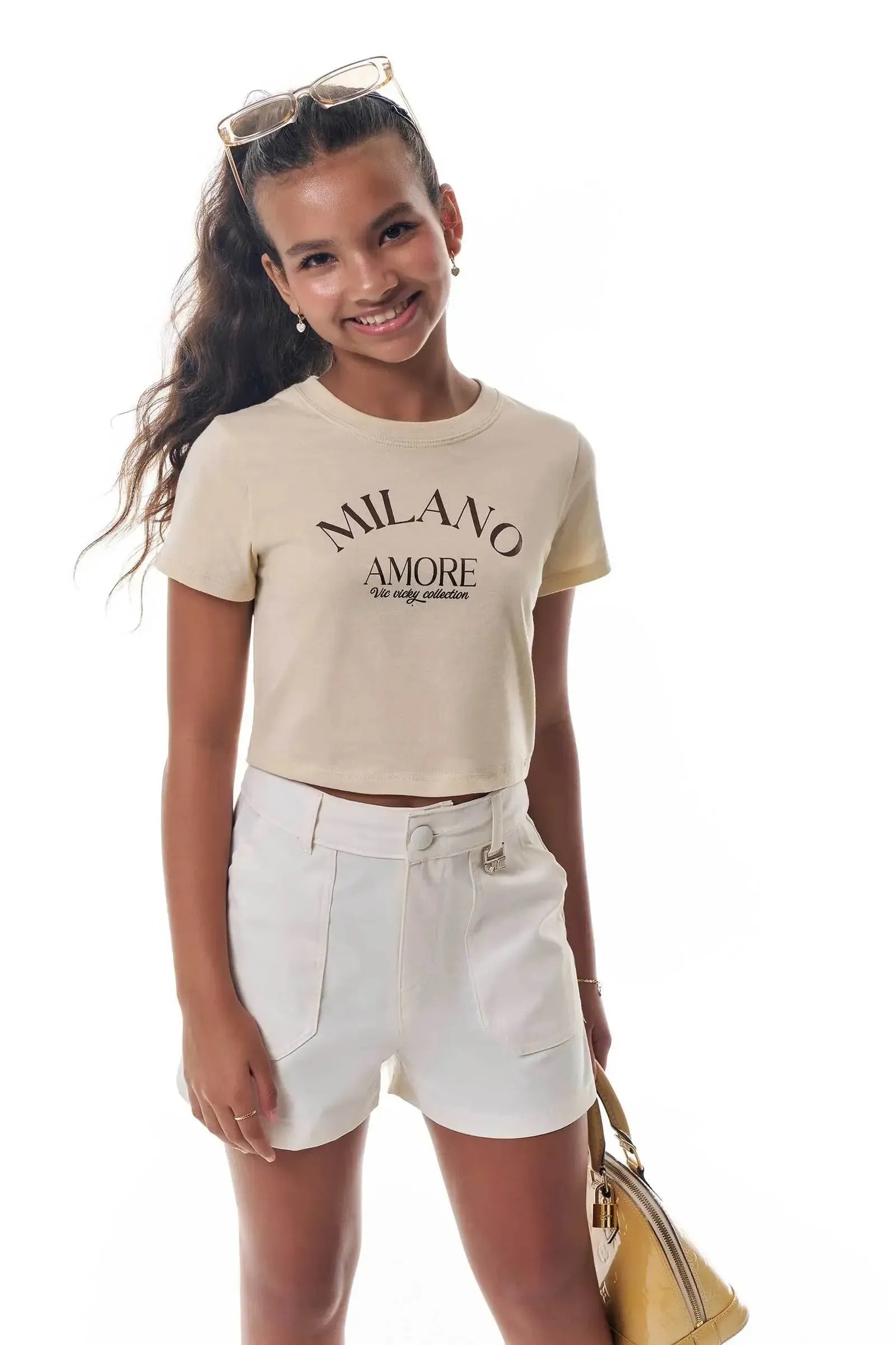Blusa em Meia Malha 95189 Vic&Vicky Teen Menina