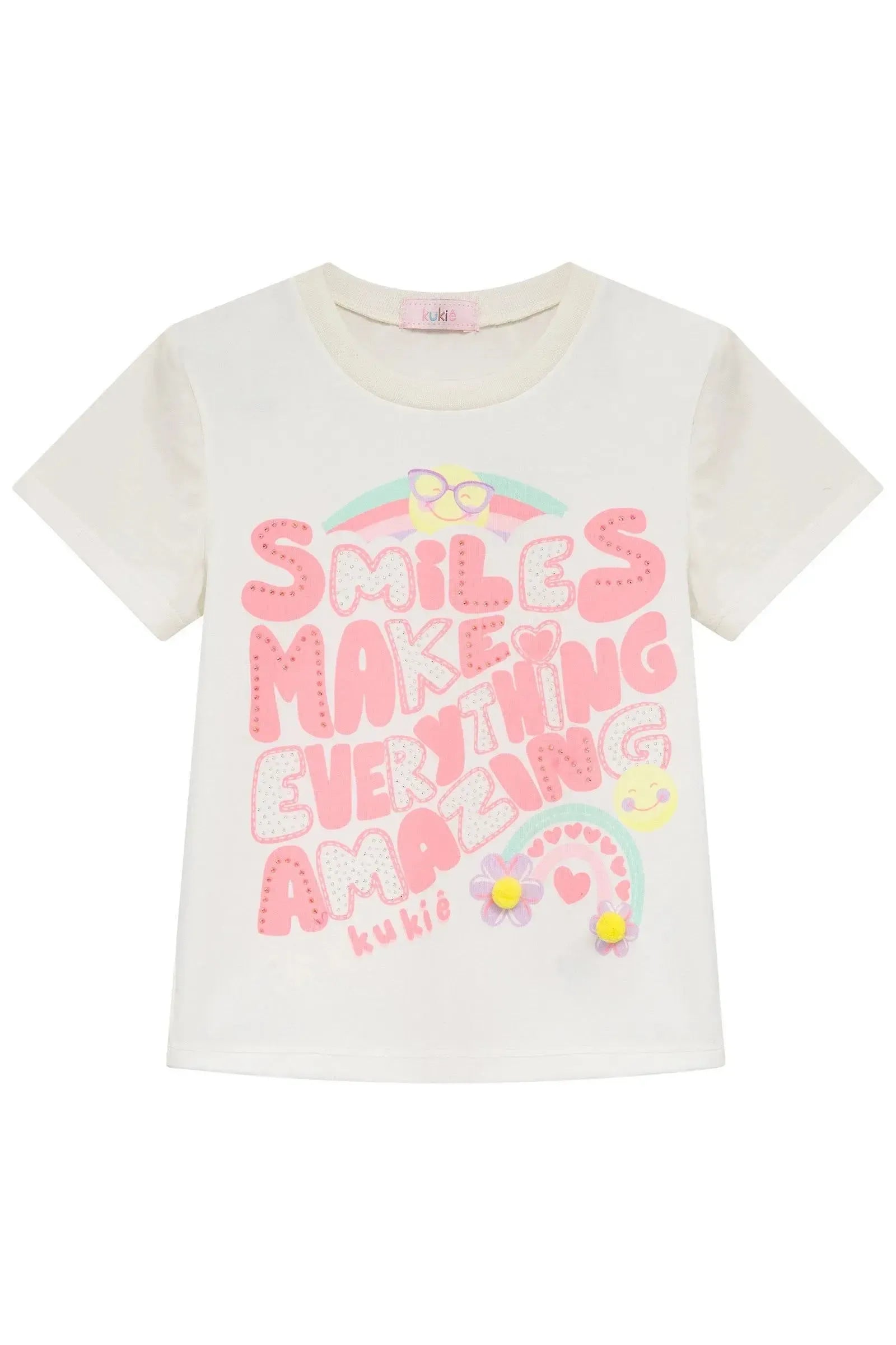 Blusa em Meia Malha 95444 Kukiê Infantil Menina