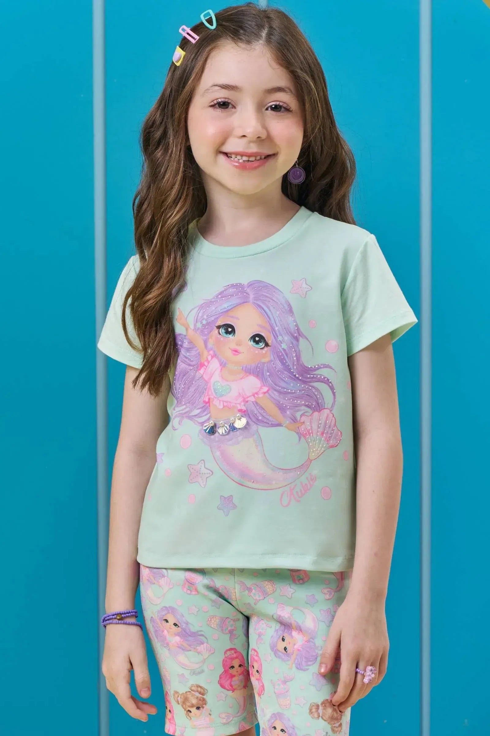 Blusa em Meia Malha 95447 Kukiê Infantil Menina