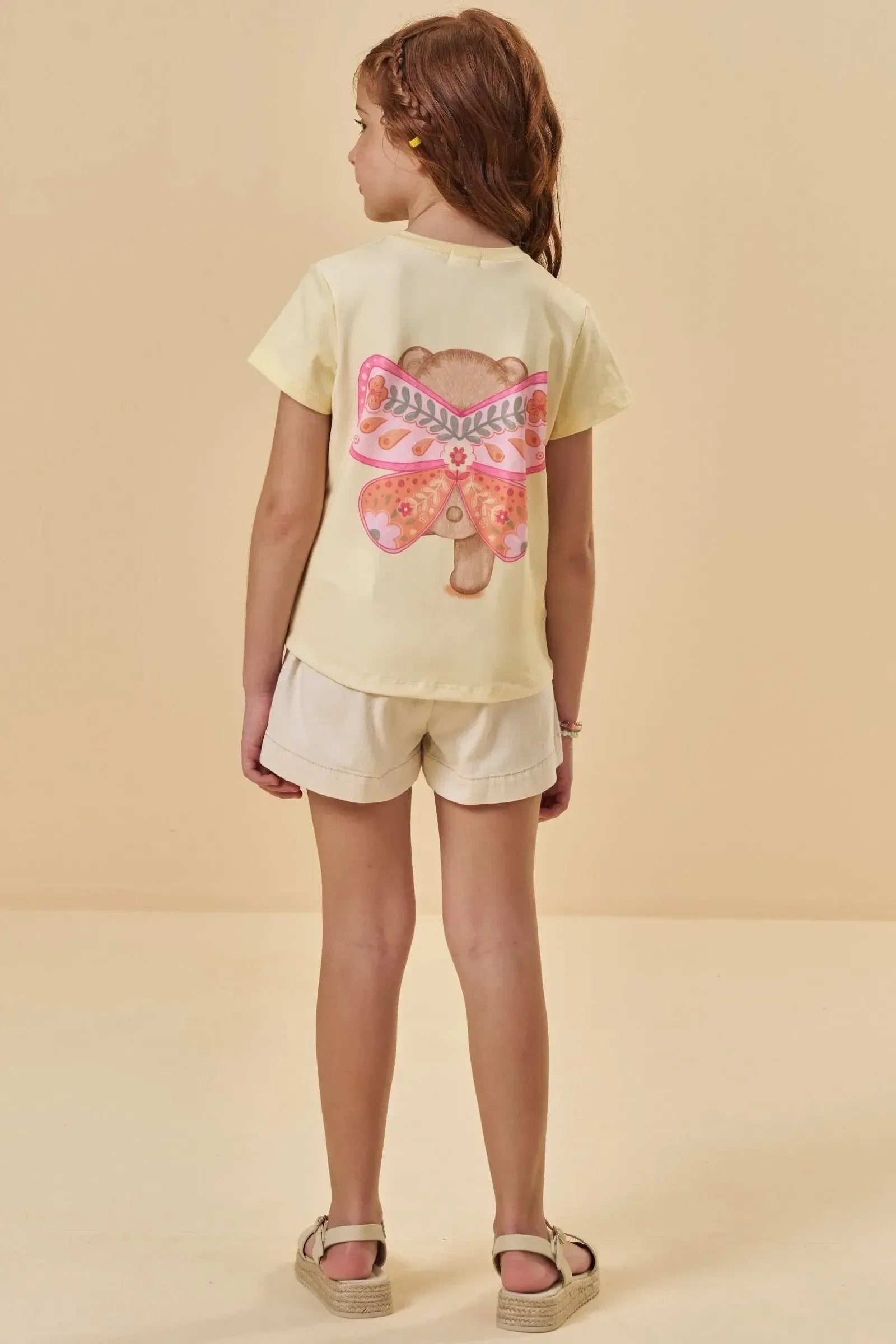 Blusa em Meia Malha 95532 Kukiê Infantil Menina