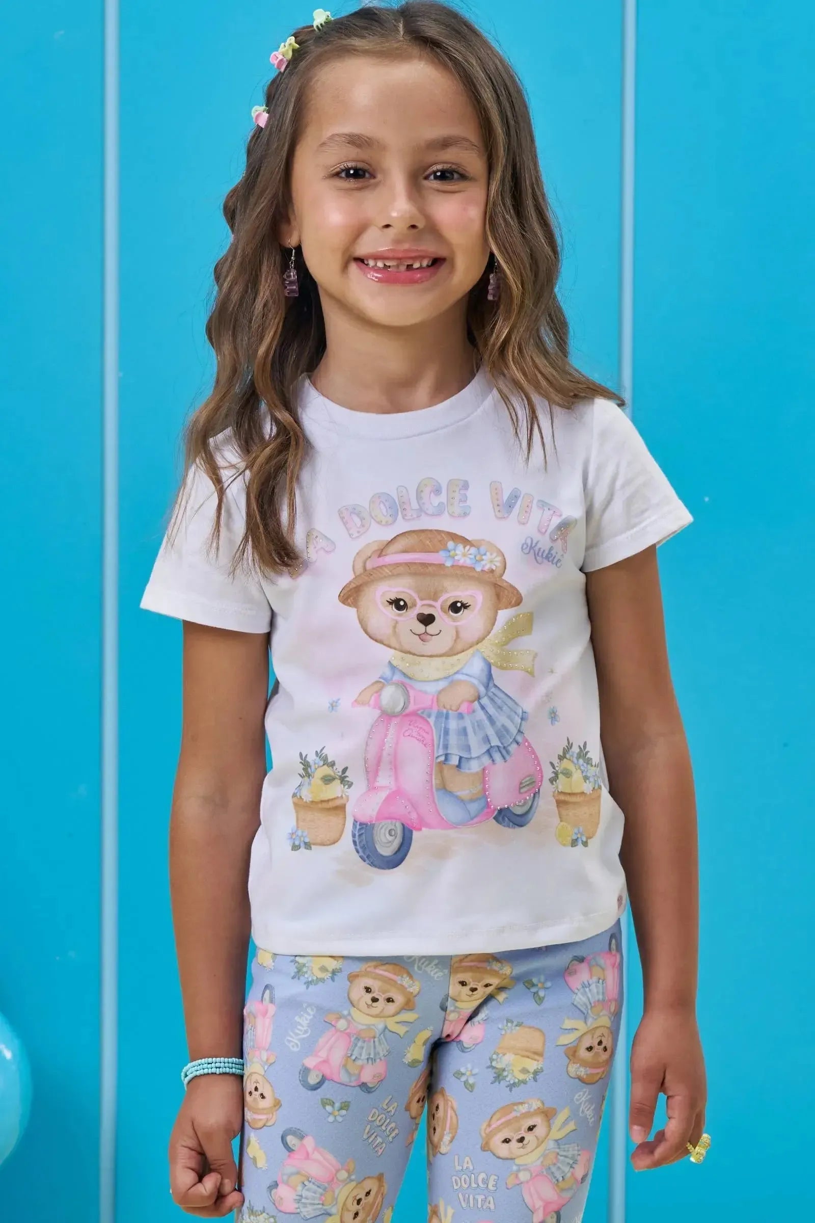 Blusa em Meia Malha 95573 Kukiê Infantil Menina