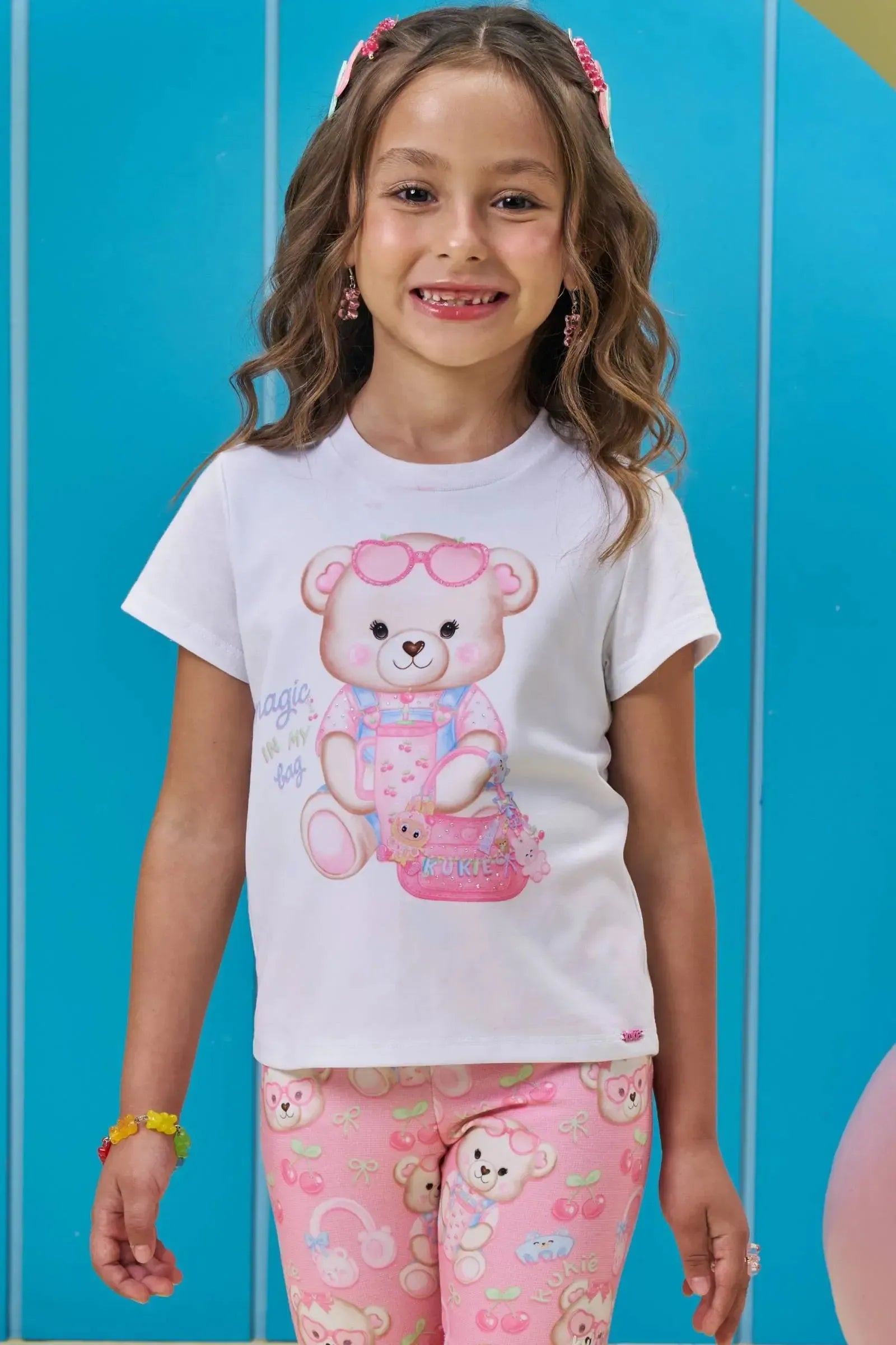 Blusa em Meia Malha 95582 Kukiê Infantil Menina