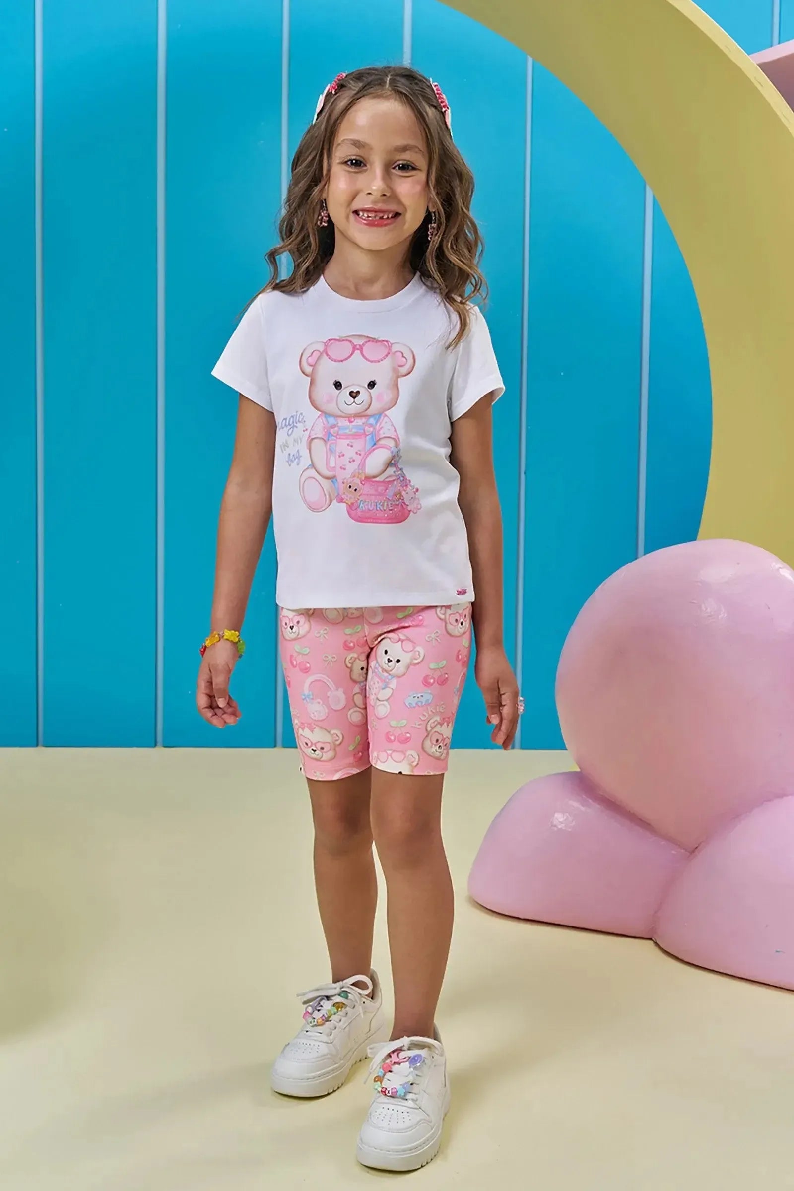 Blusa em Meia Malha 95582 Kukiê Infantil Menina