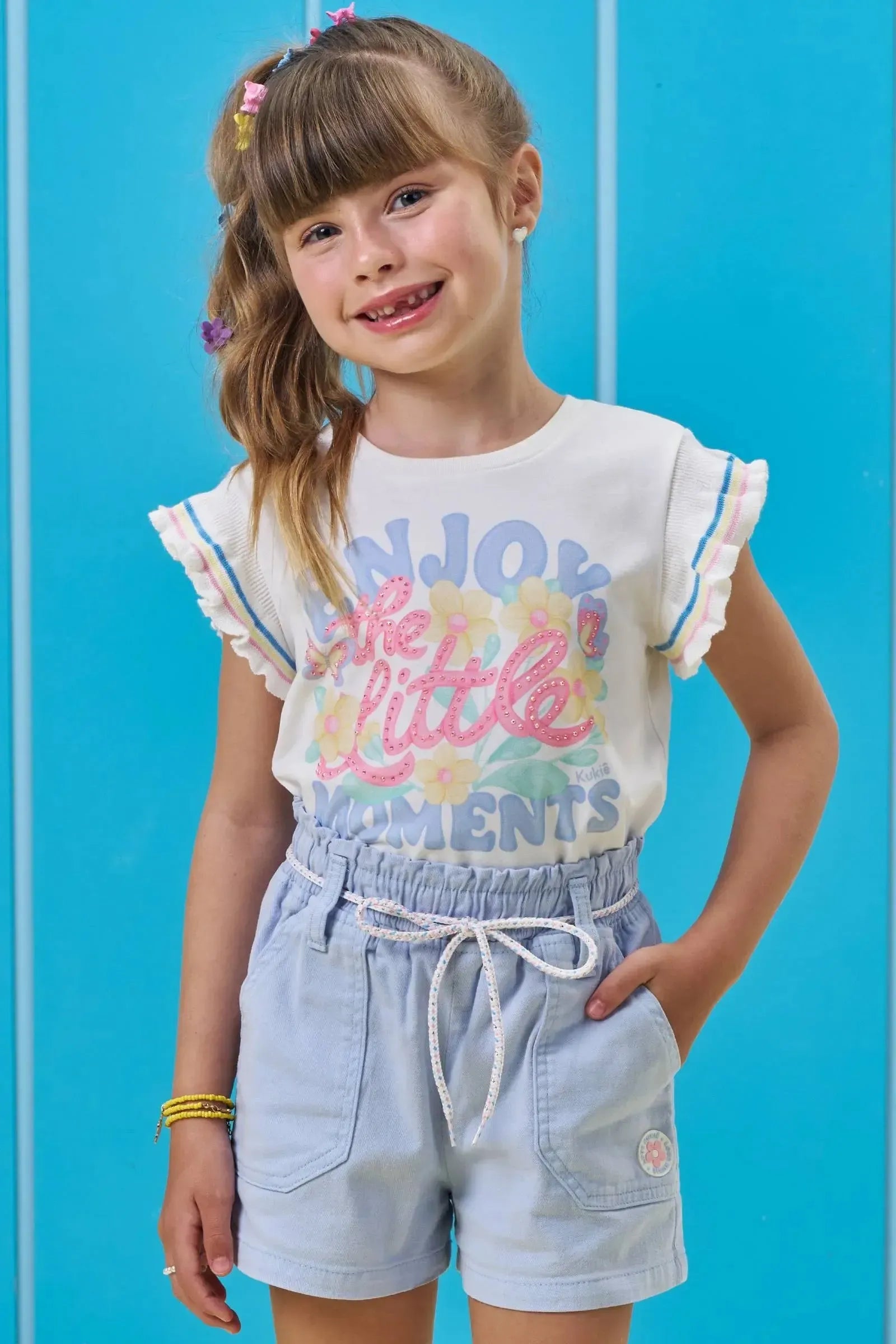 Blusa em Meia Malha 95995 Kukiê Infantil Menina