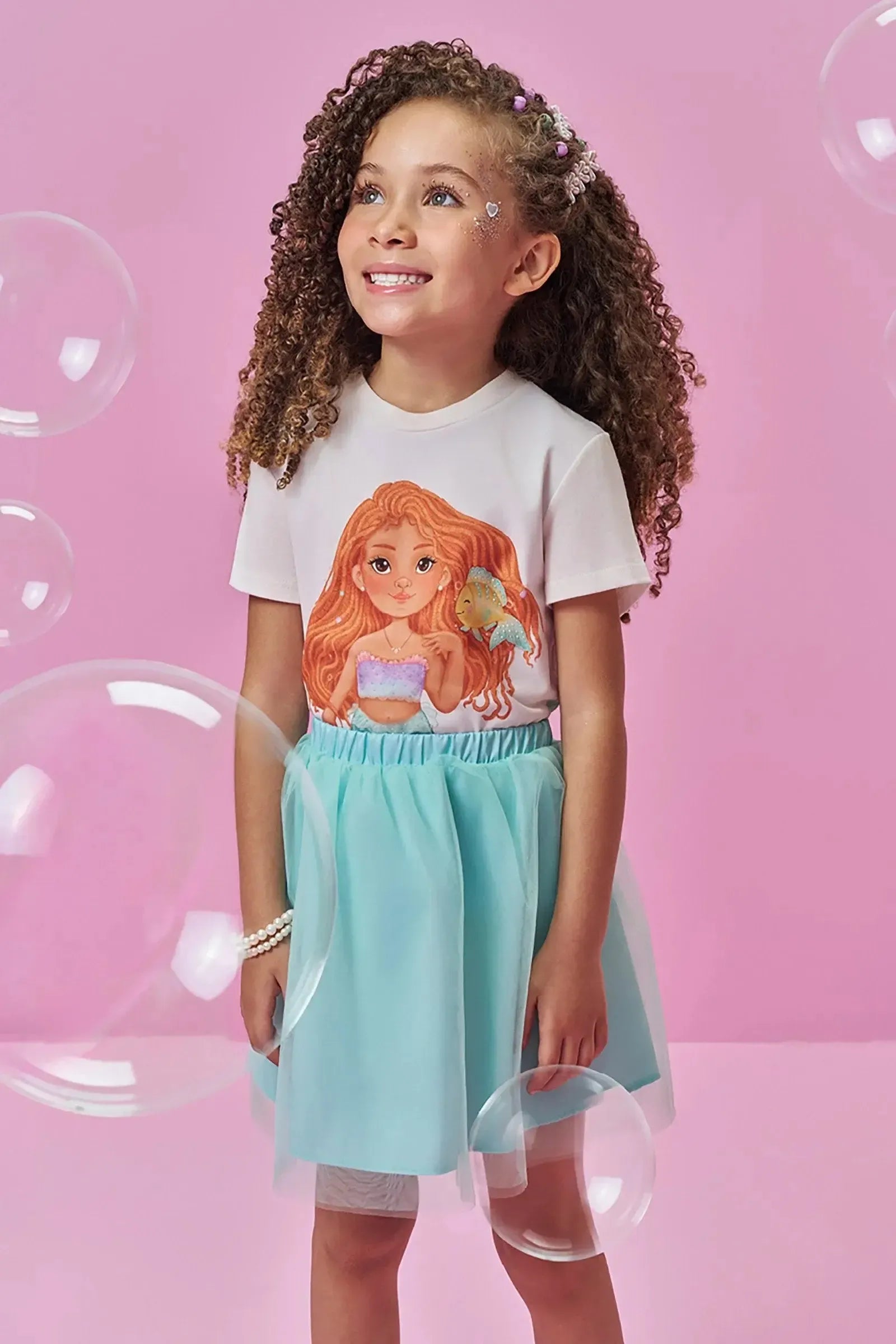 Blusa em Meia Malha 96792 Kukiê Infantil Menina