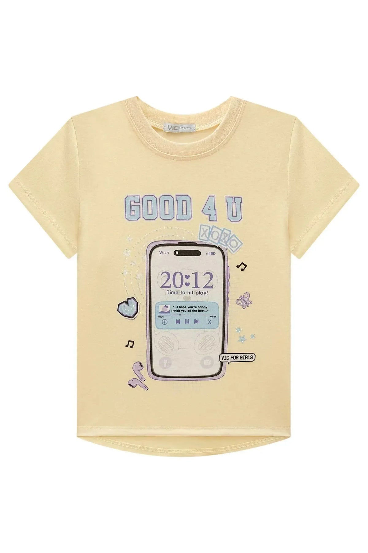 Blusa em Meia Malha 97932 Vic Teen Menina