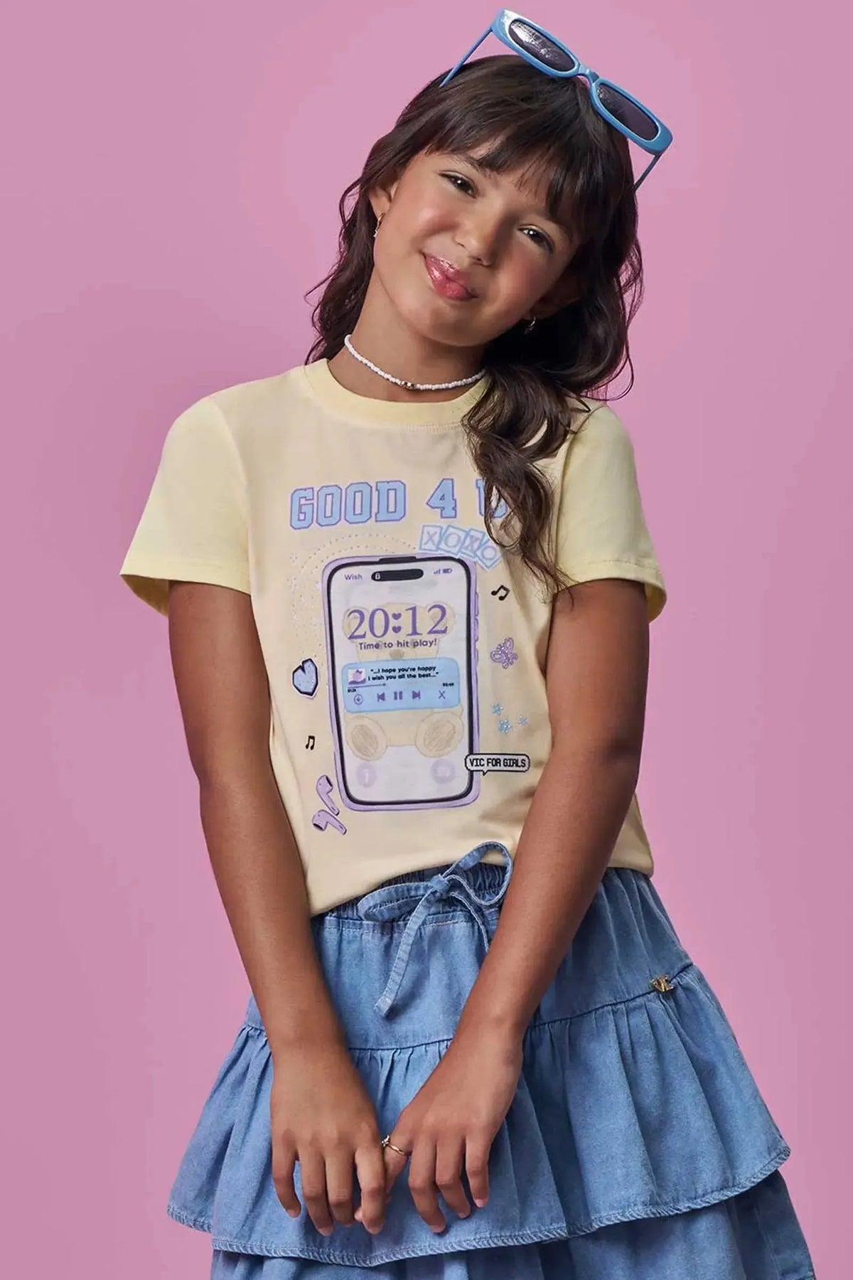 Blusa em Meia Malha 97932 Vic Teen Menina