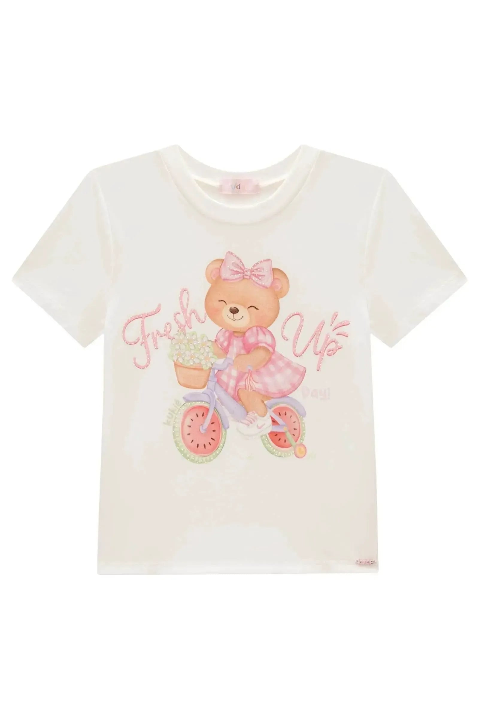 Blusa em Meia Malha 98037 Kukiê Infantil Menina