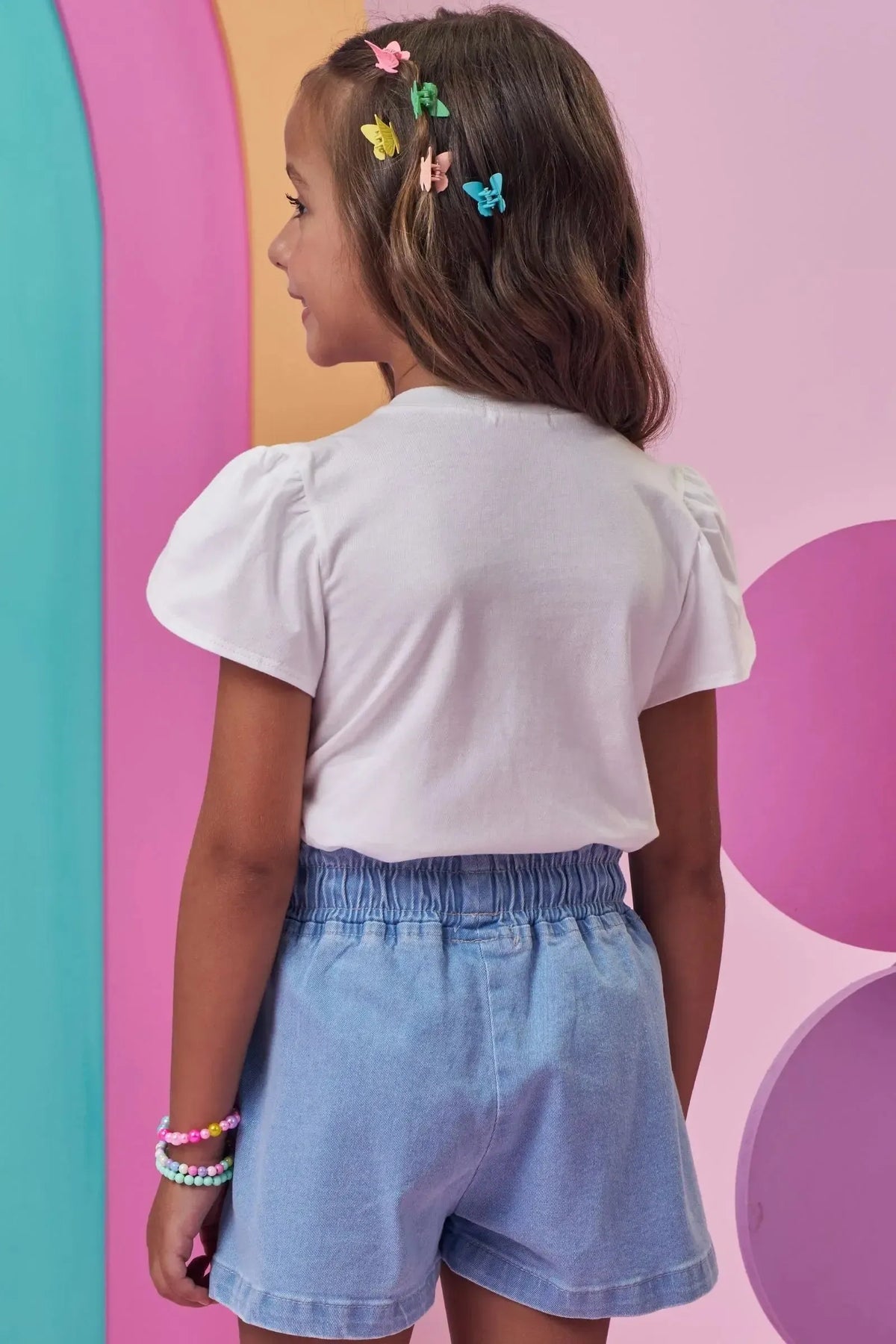 Blusa em Meia Malha 98039 Kukiê Infantil Menina