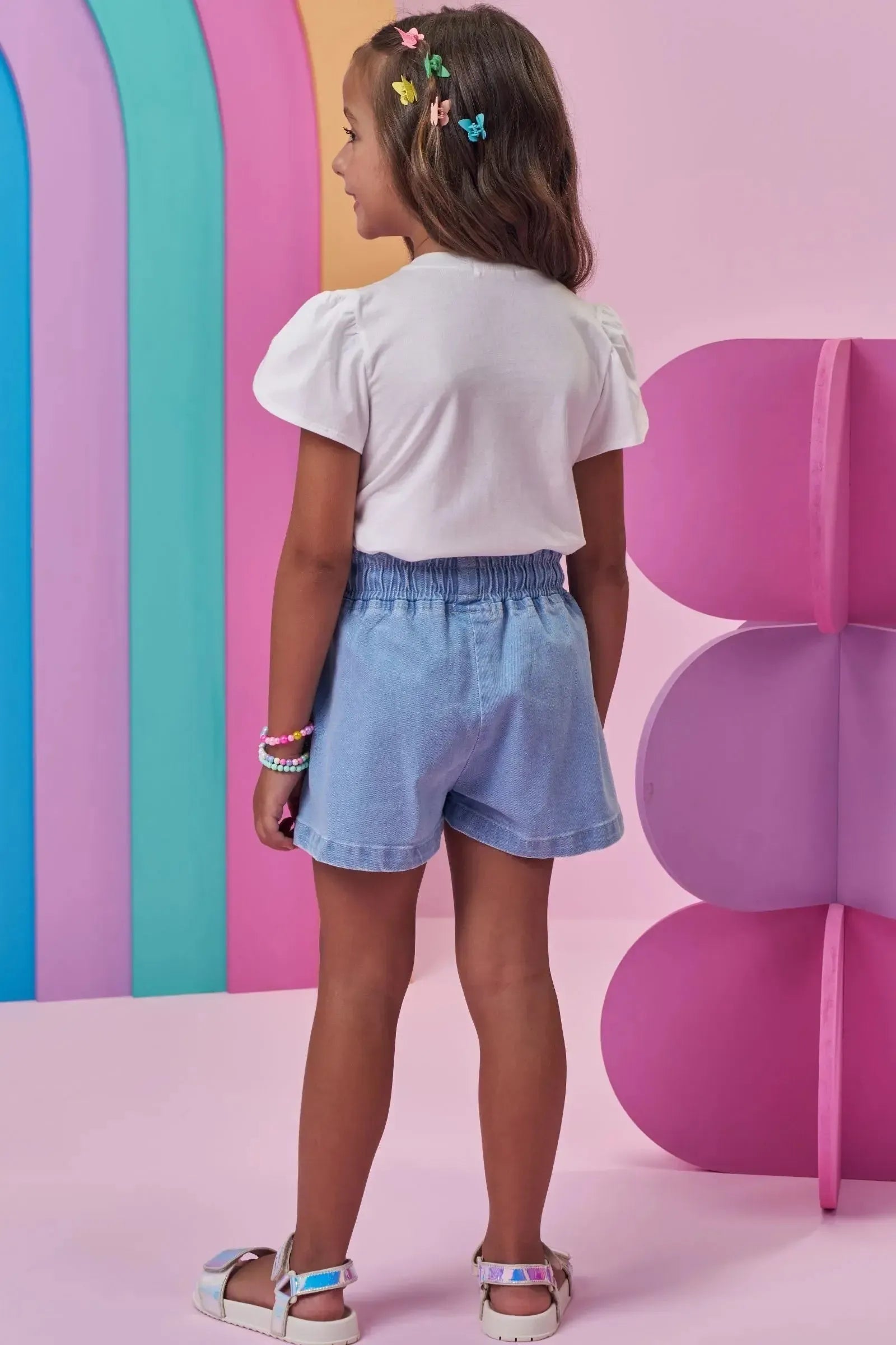 Blusa em Meia Malha 98039 Kukiê Infantil Menina