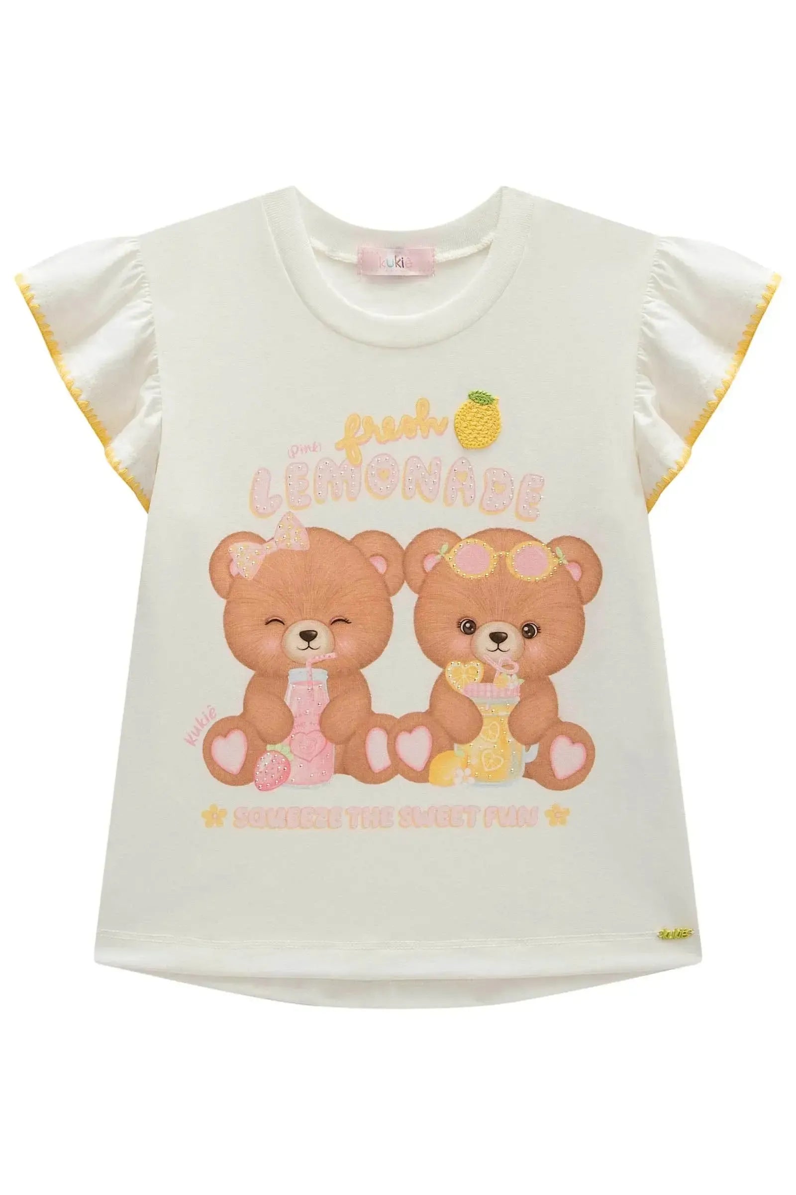 Blusa em Meia Malha 98056 Kukiê Infantil Menina