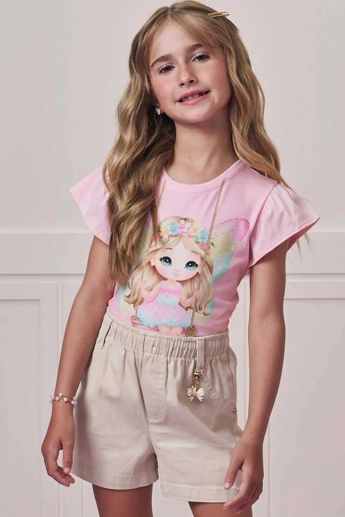 Blusa em Meia Malha 98580 Infanti Infantil Menina