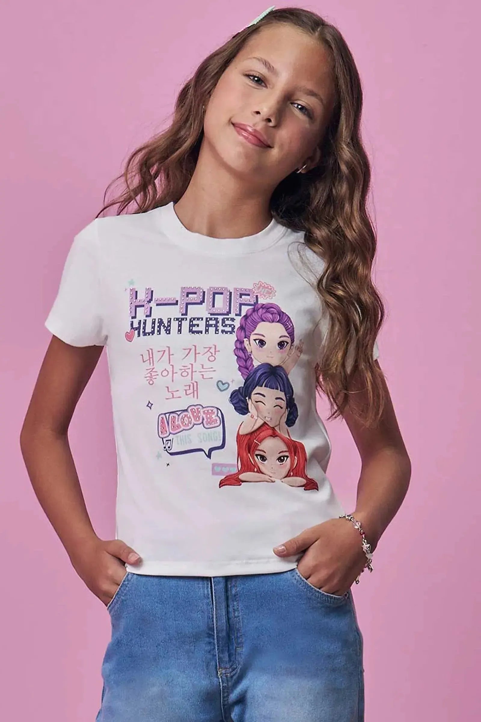 Blusa em Meia Malha 99098 Vic Teen Menina