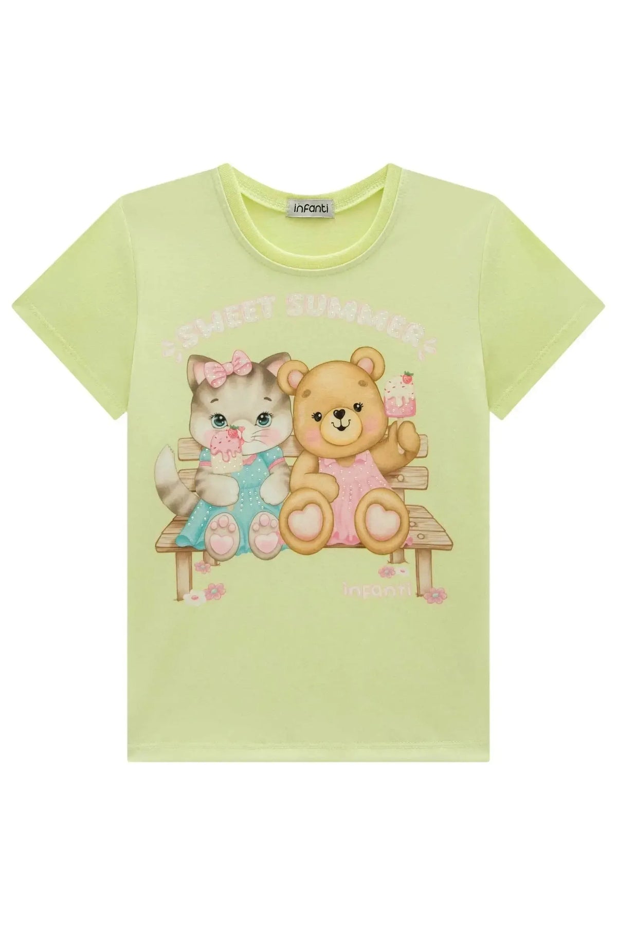 Blusa em Meia Malha 99388 Infanti Infantil Menina