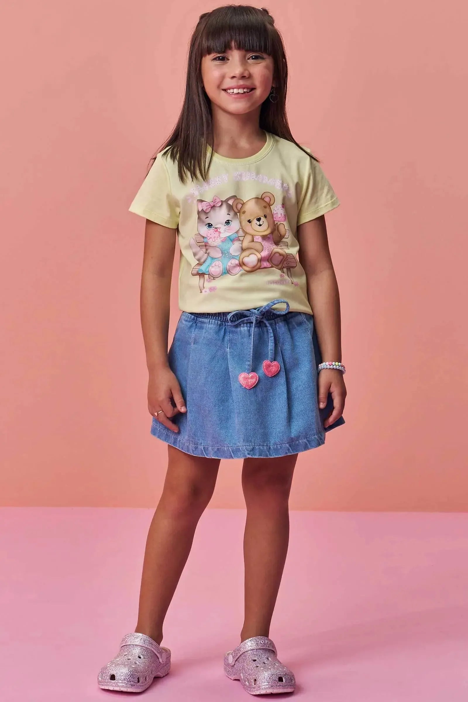 Blusa em Meia Malha 99388 Infanti Infantil Menina