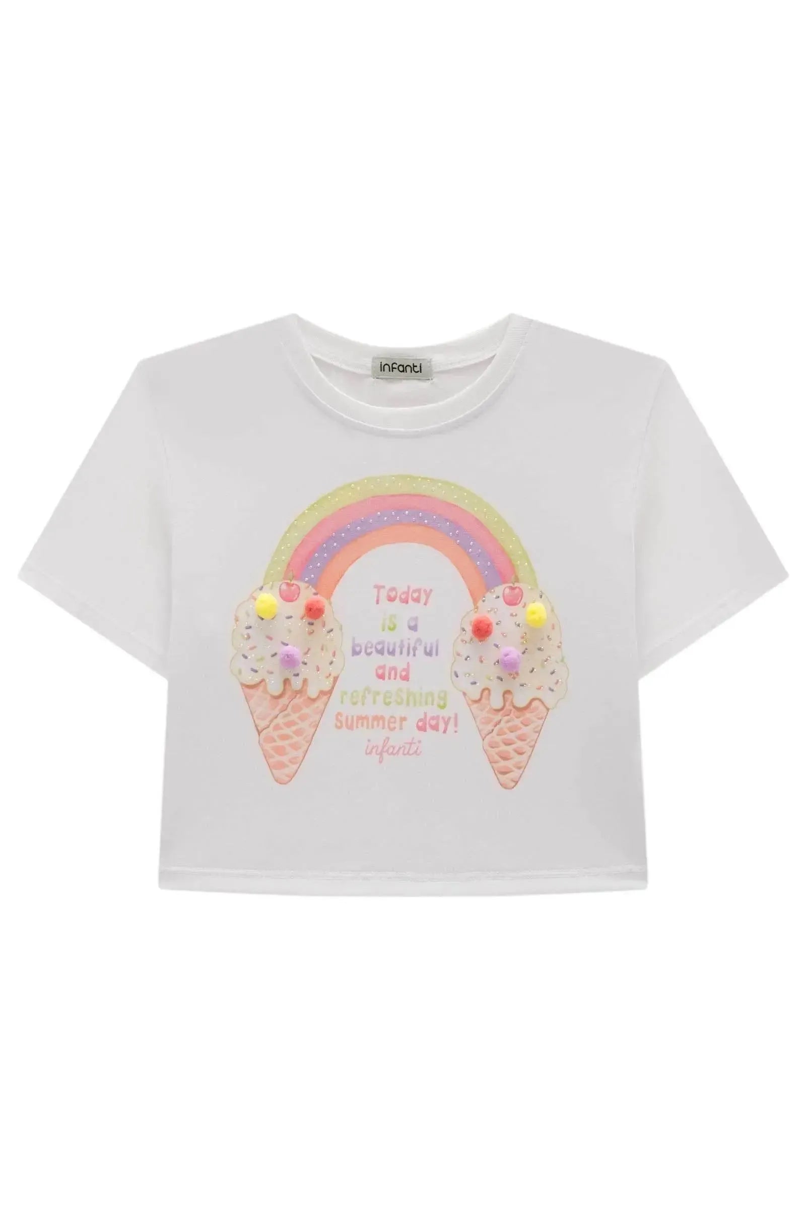 Blusa em Meia Malha 99391 Infanti Infantil Menina