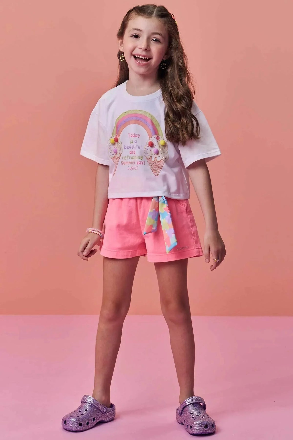 Blusa em Meia Malha 99391 Infanti Infantil Menina