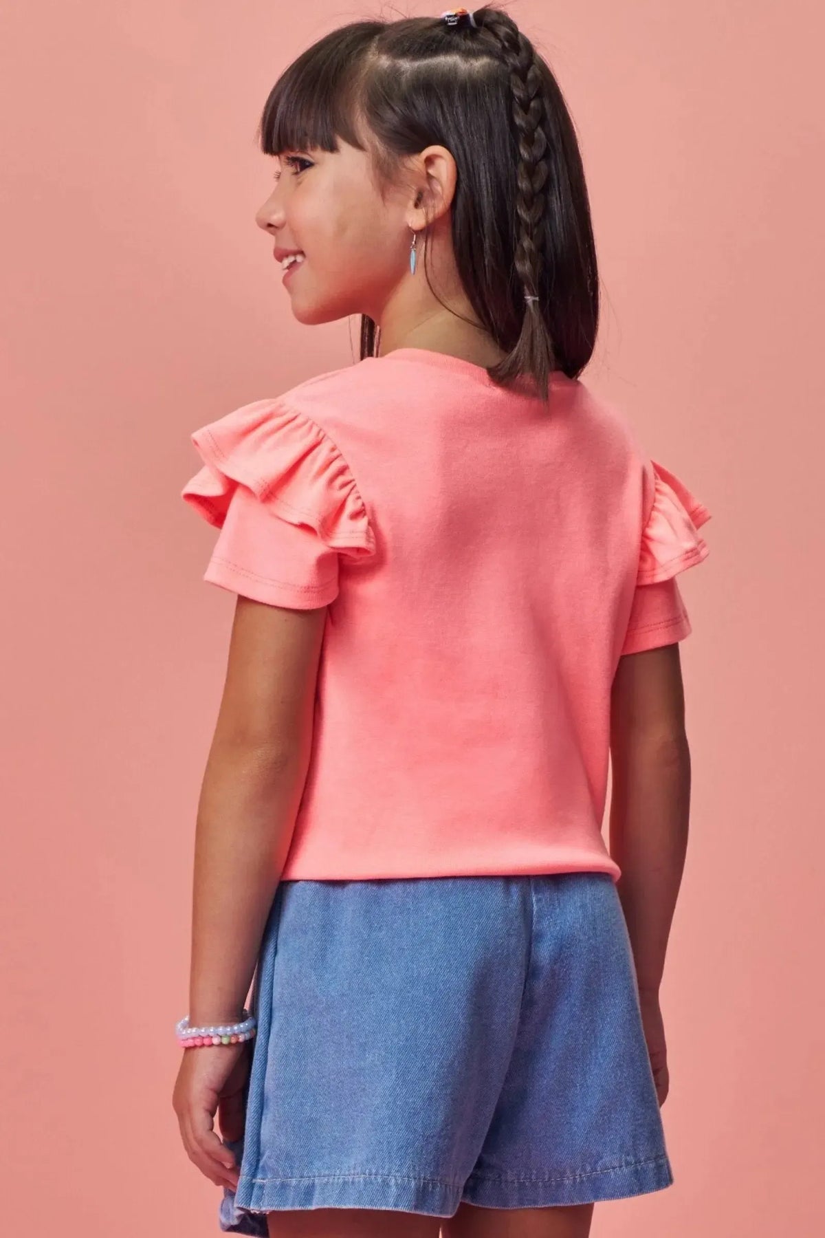 Blusa em Meia Malha 99405 Infanti Infantil Menina