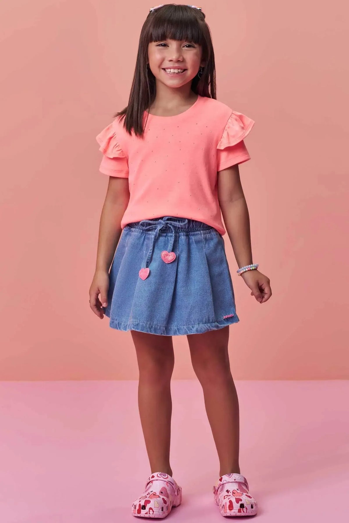 Blusa em Meia Malha 99405 Infanti Infantil Menina