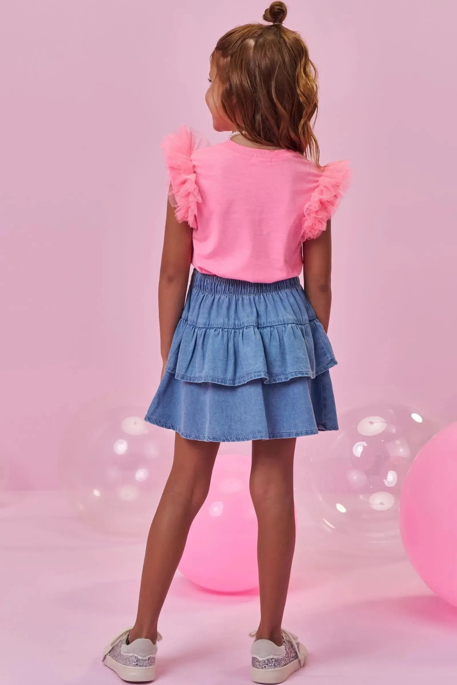 Blusa em Meia Malha 99431 Kukiê Infantil Menina